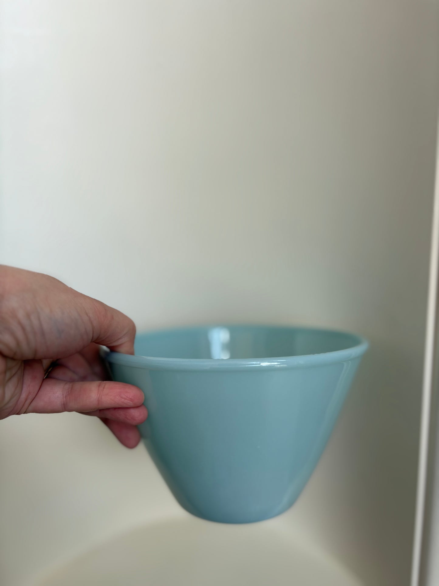 FireKing Blue Delphite Small Mixing Bowl