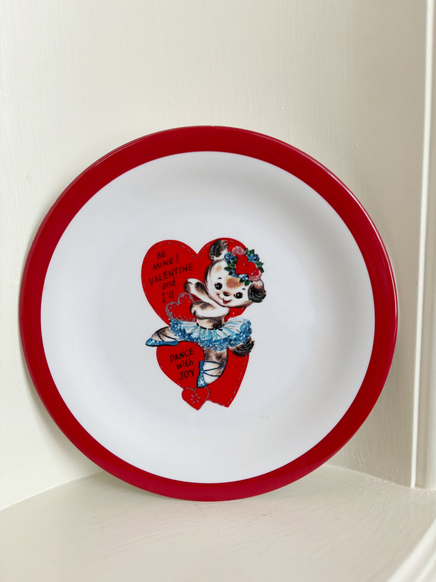 Pottery Barn Kids Plastic Valentines Day Plates - set of 4