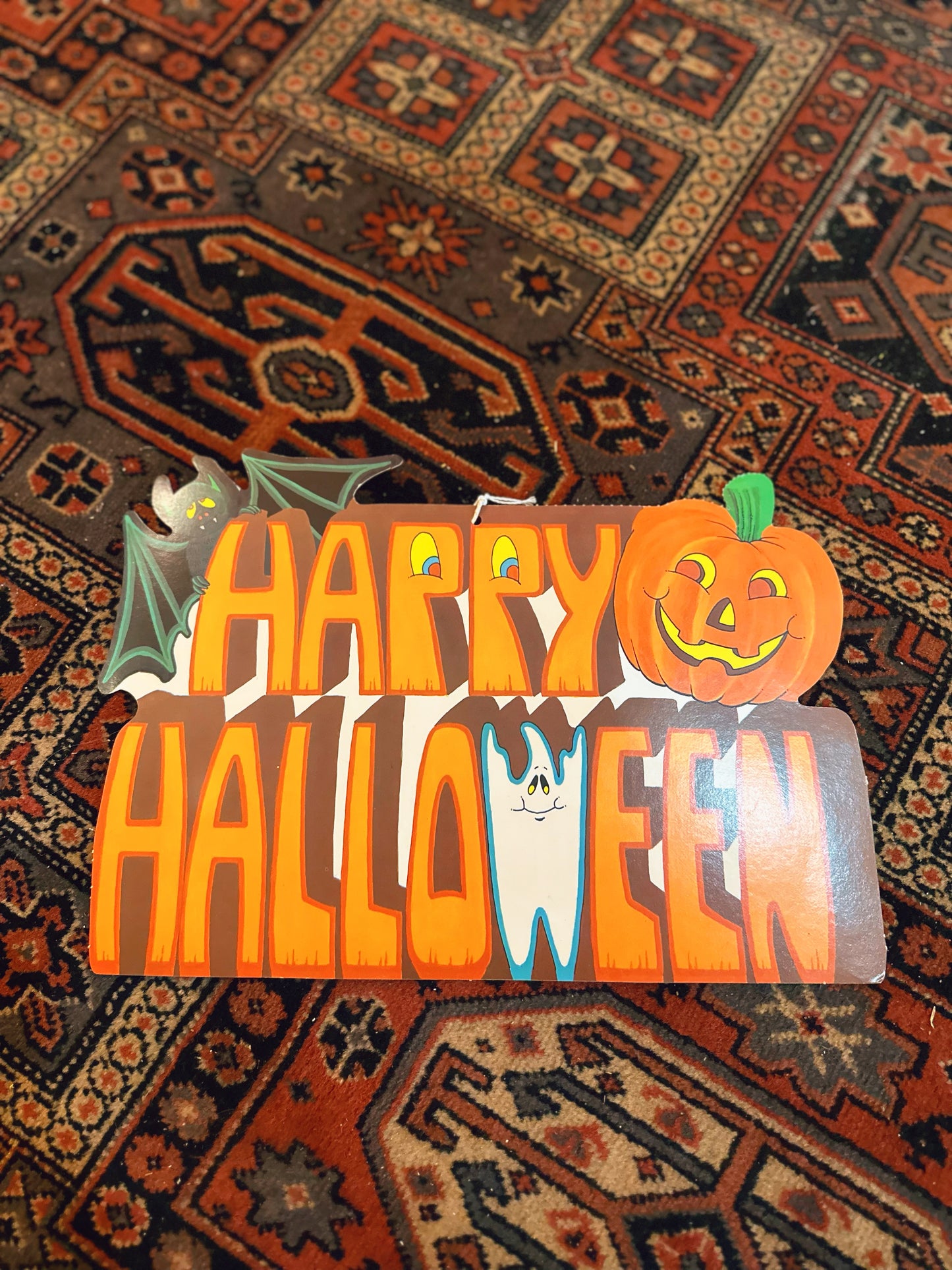 Happy Halloween vintage cutout