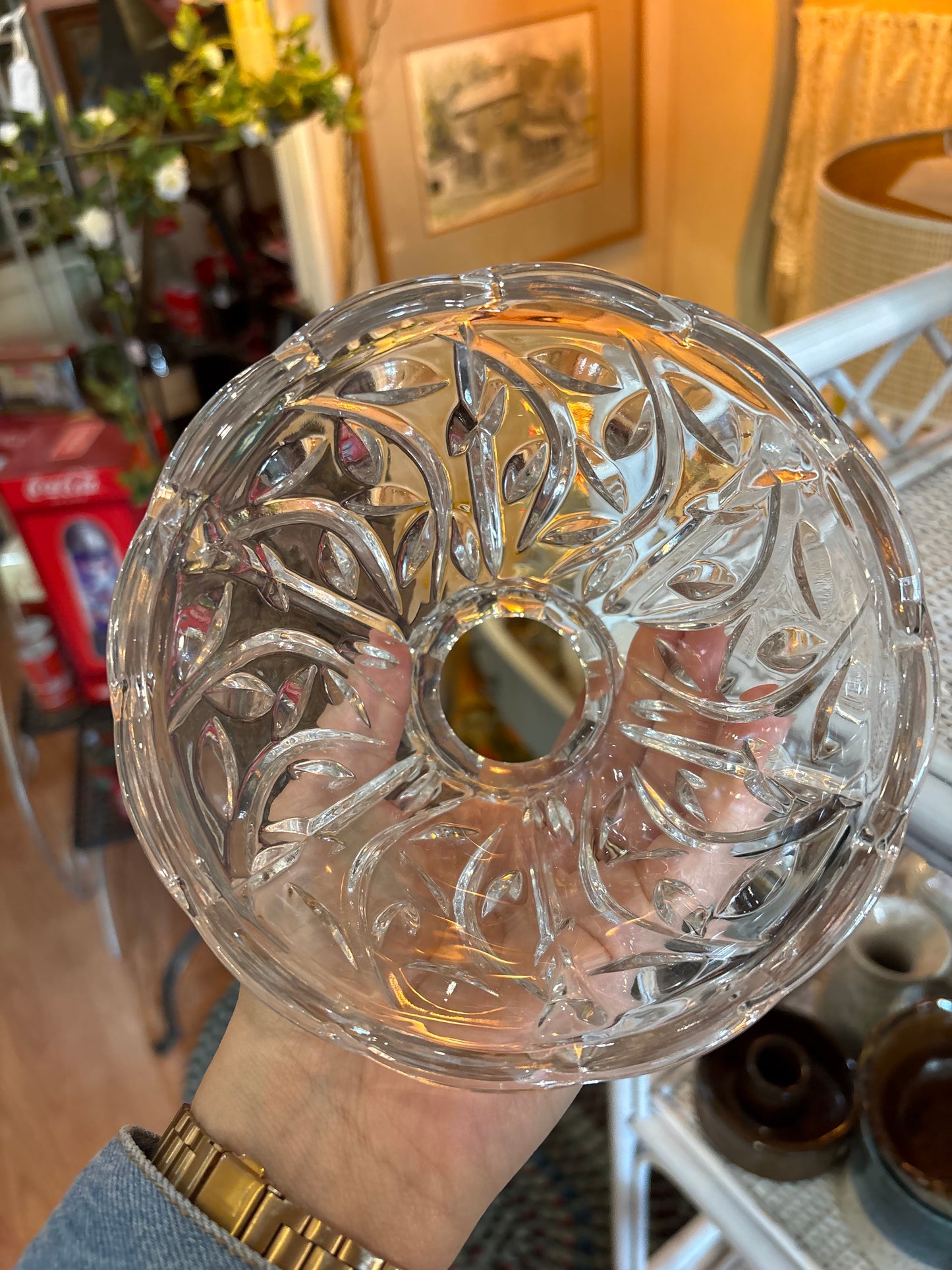 Large Crystal Fairy Lamp Candle Holder