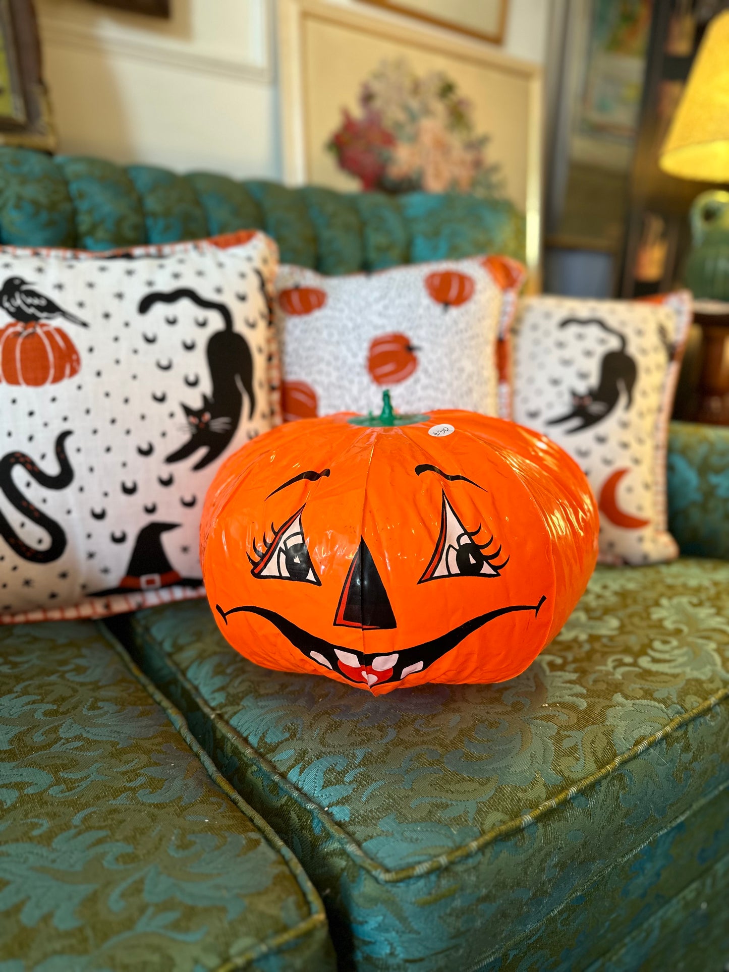 Vintage inflatable pumpkin #1 (sad & happy face)