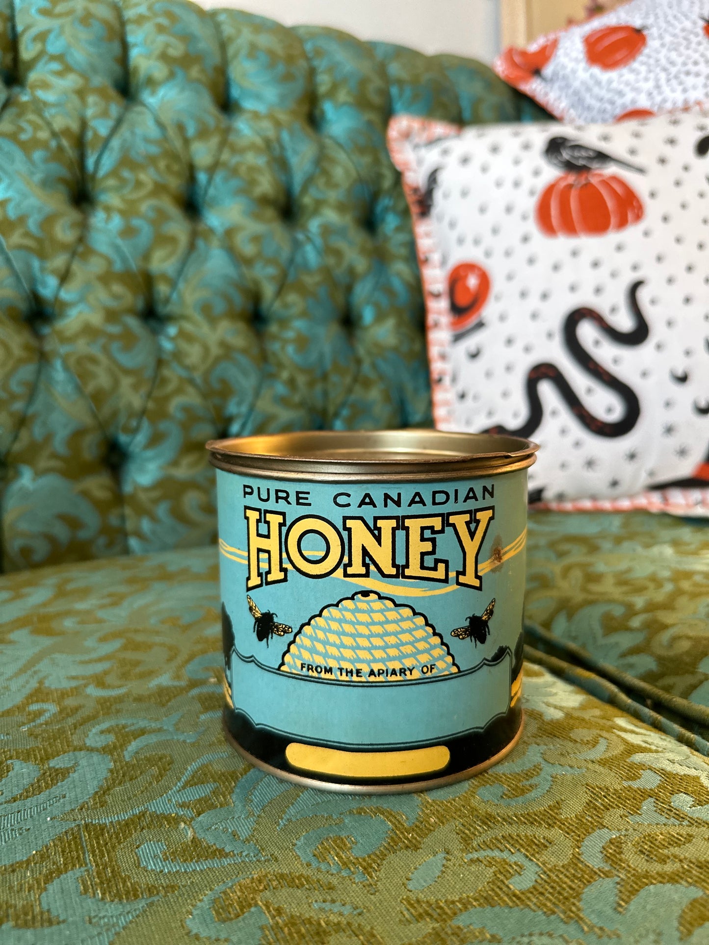 Pure Canadian Honey vintage tin