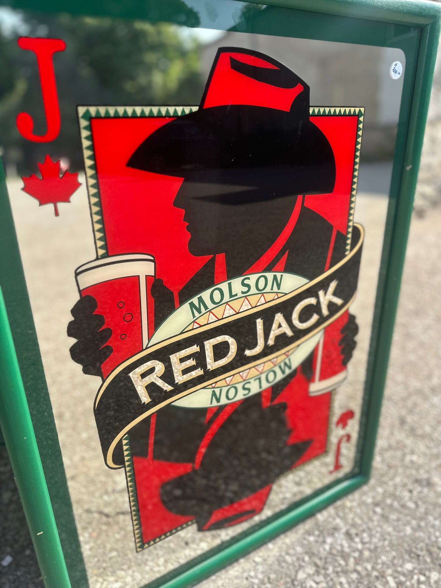 Molson Red Jack Rare Bar Mirror