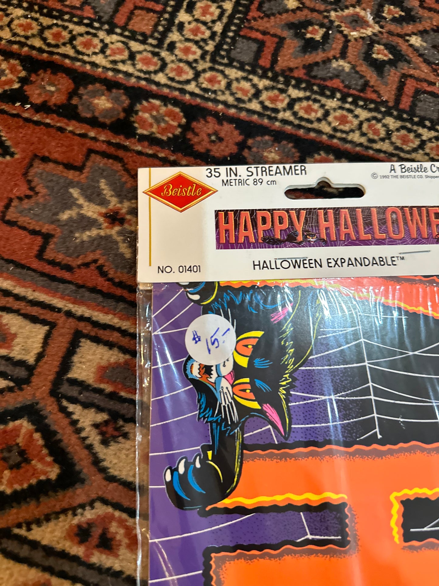 Beistle vintage Happy Halloween Banner - unopened