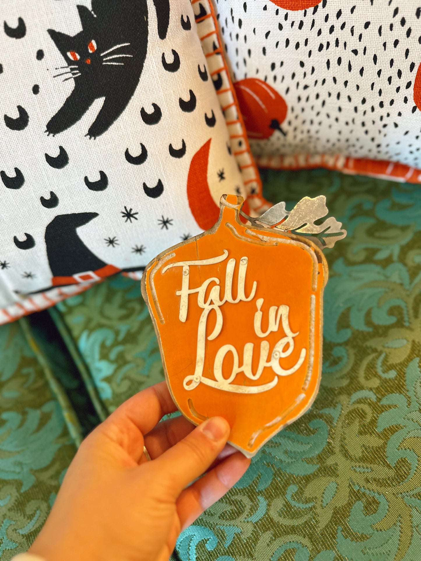 Small wood Fall in Love sign