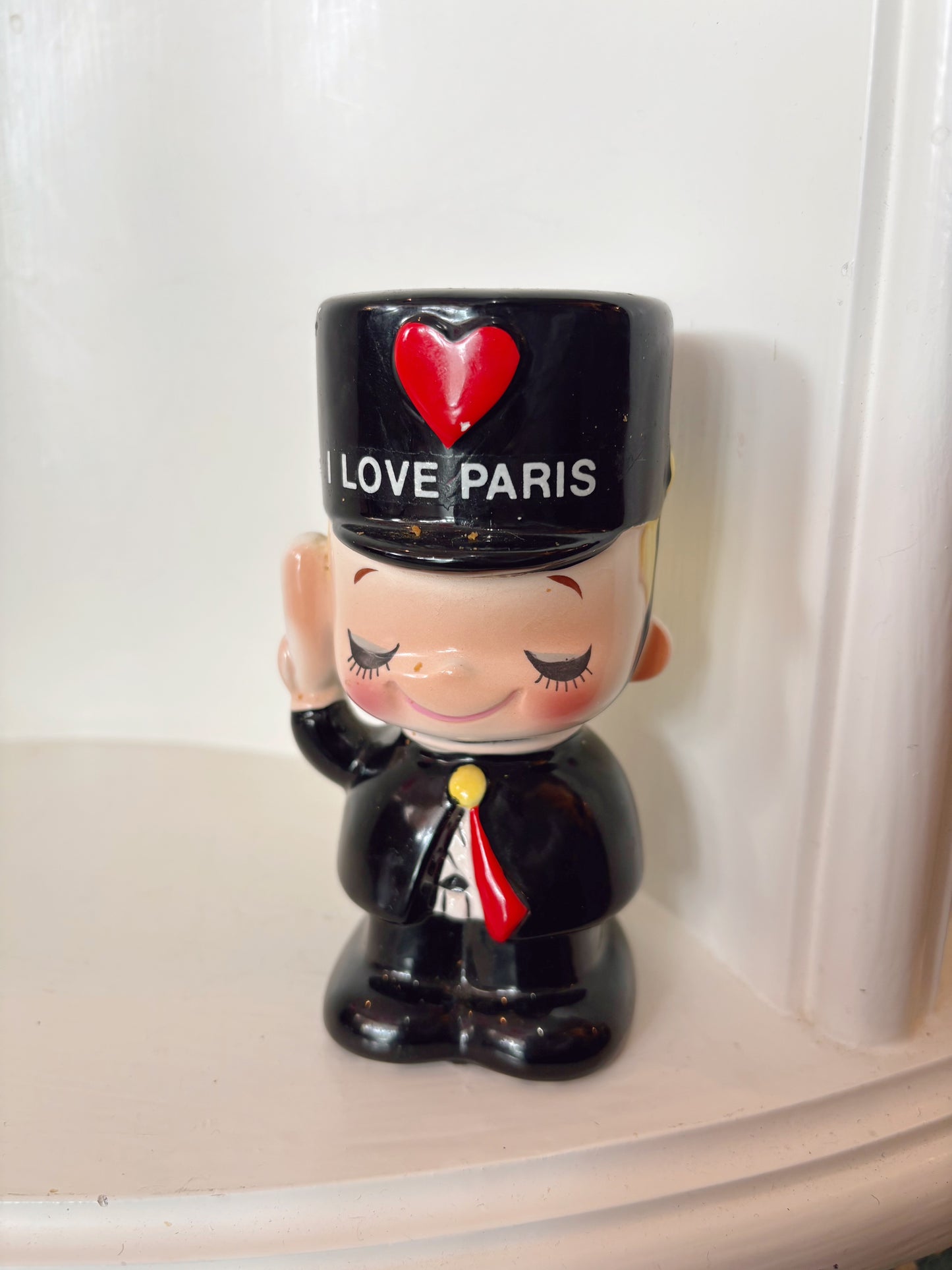 I ♥️ Paris vintage Postman Bank - ceramic