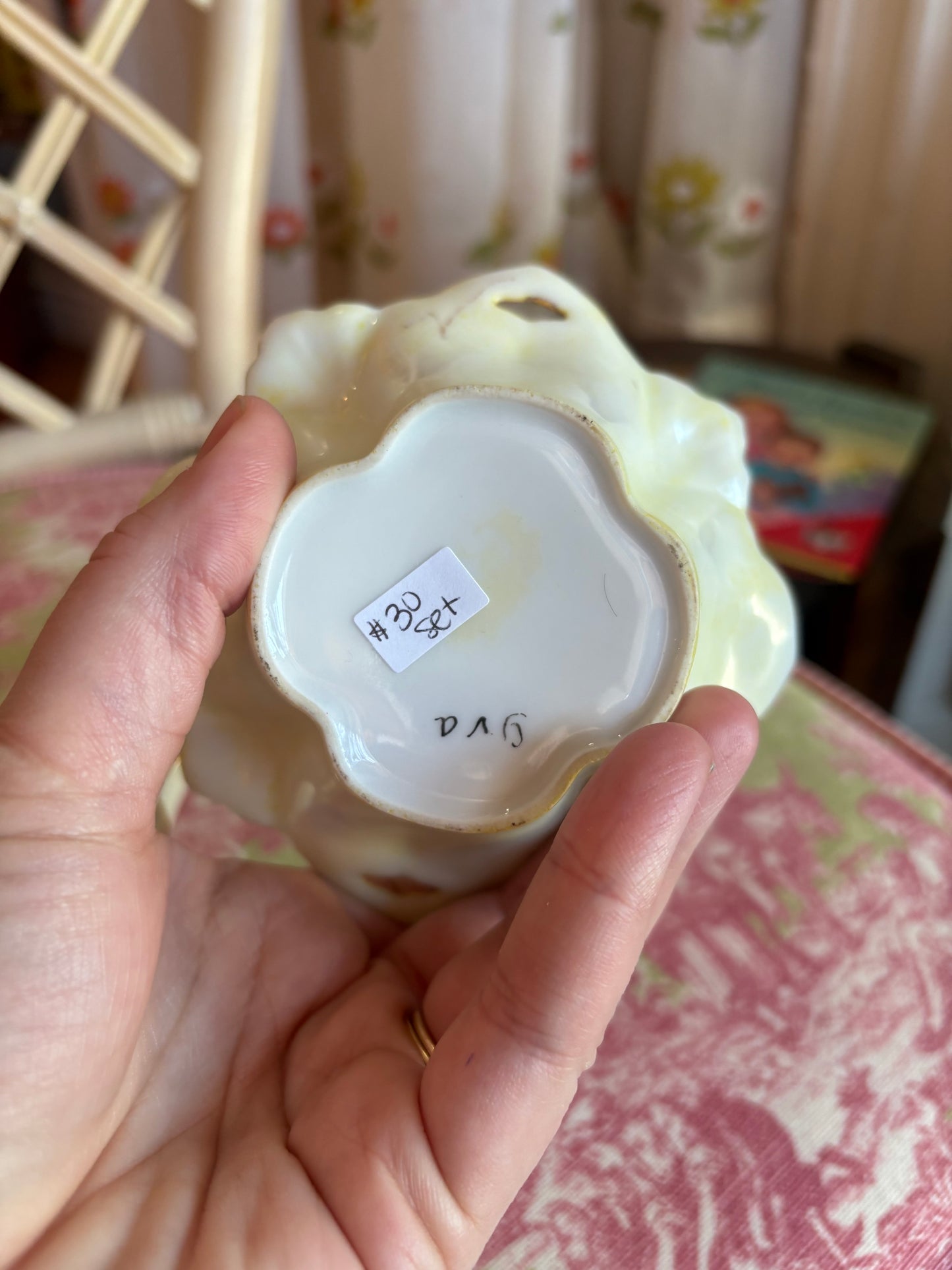 Floral Cream & Sugar Set