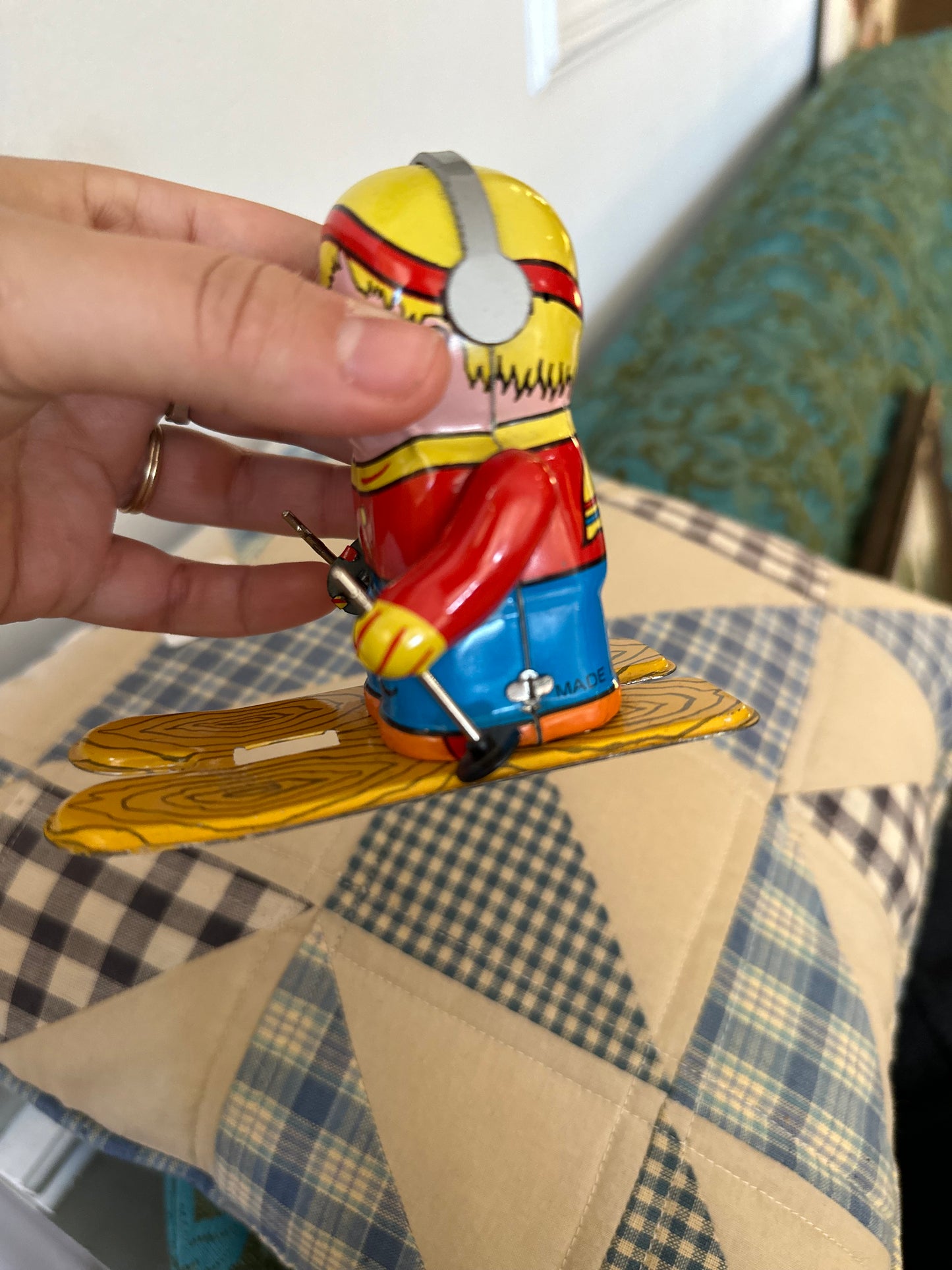 Schylling Wind Up Tin Toy Skier