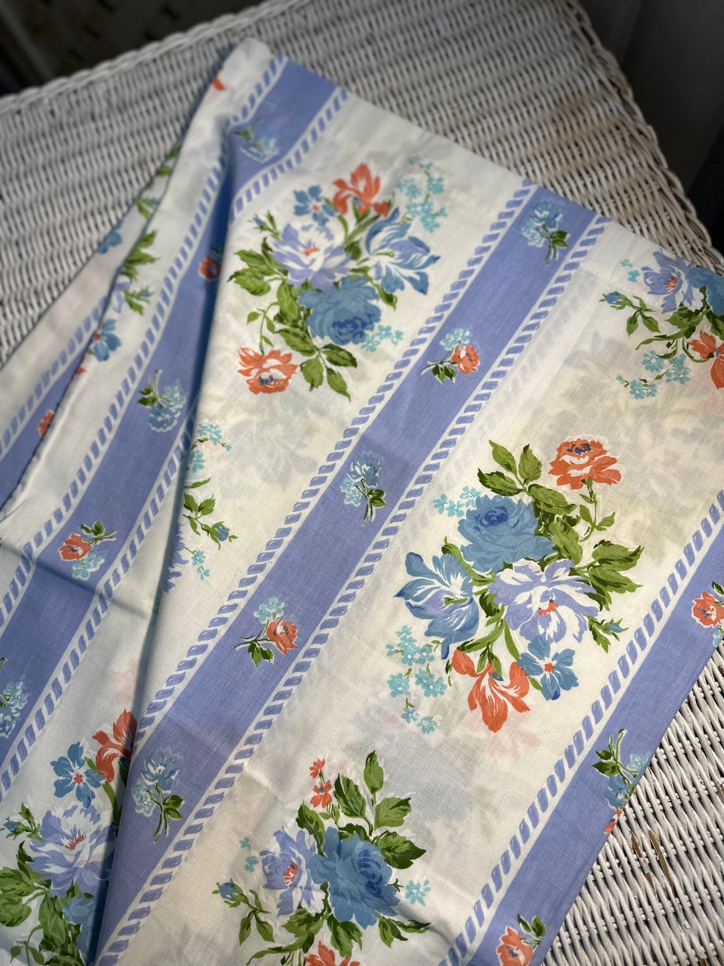 Pair of floral standard pillowcases