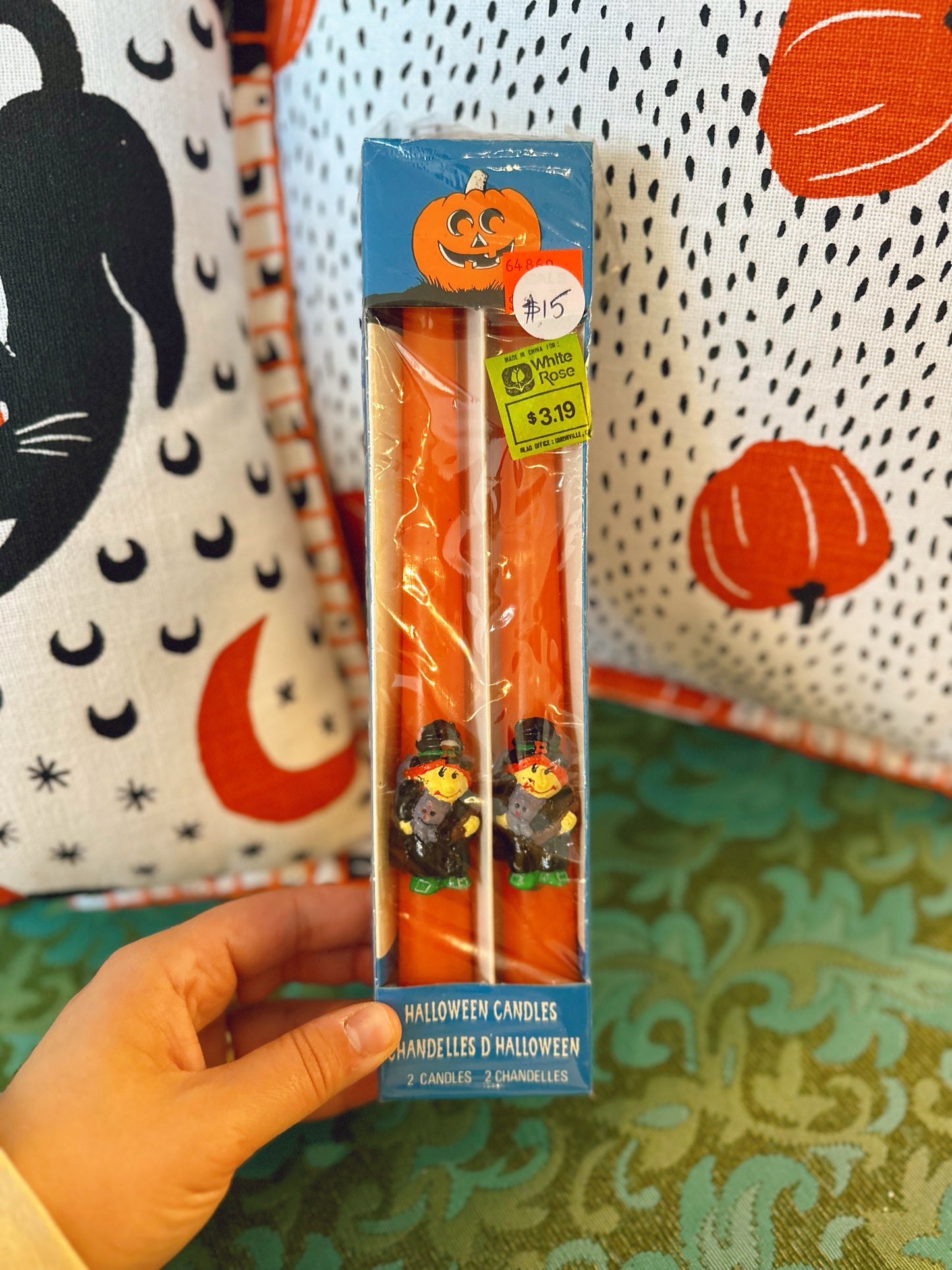 Witch Halloween tapered candles from White Rose