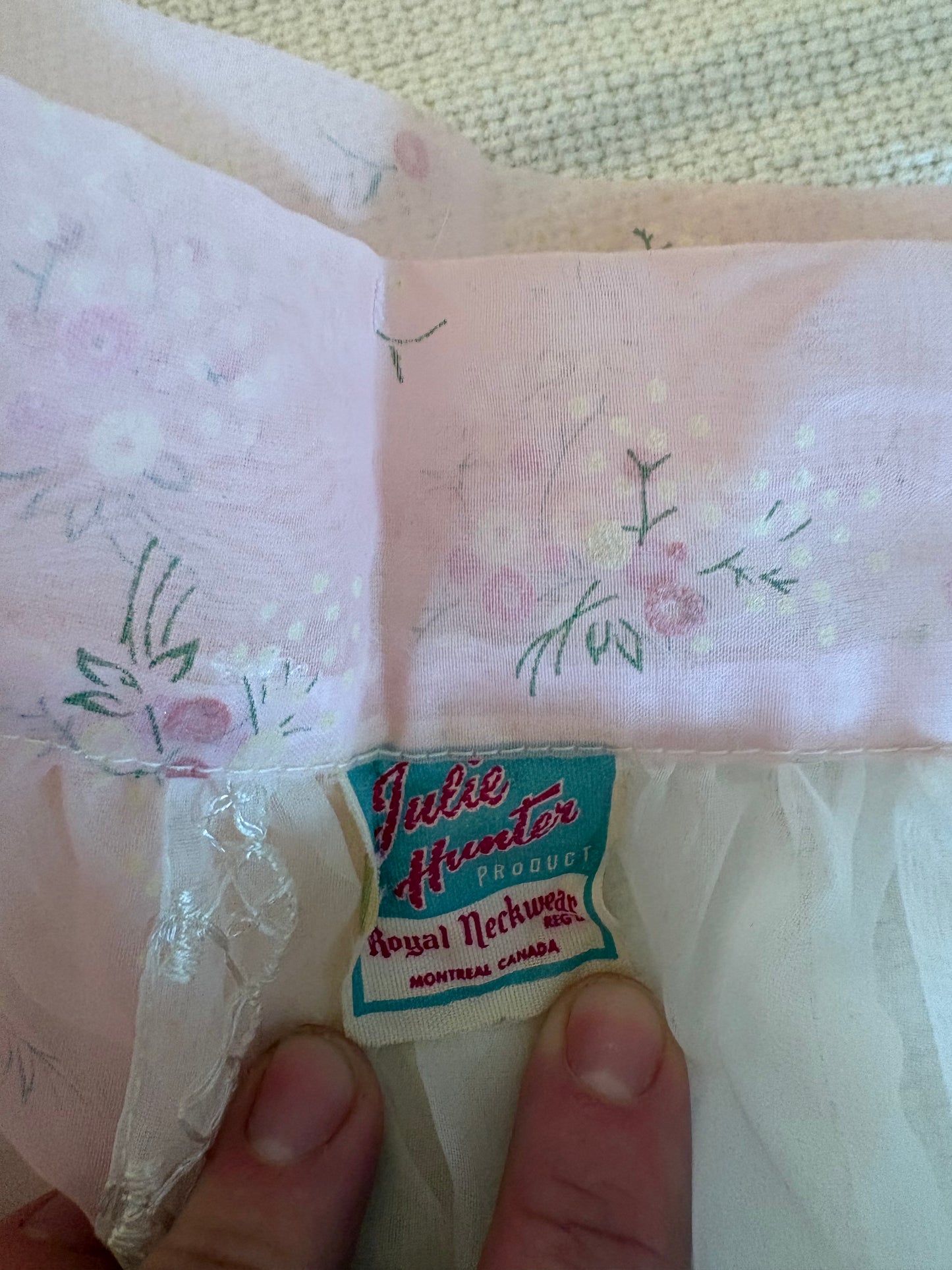 Julie Hunter vintage floral apron