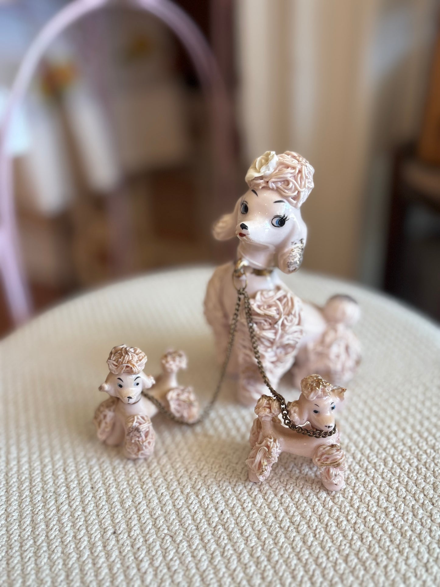 Pink Spaghetti Poodles - Giftcraft made in Japan