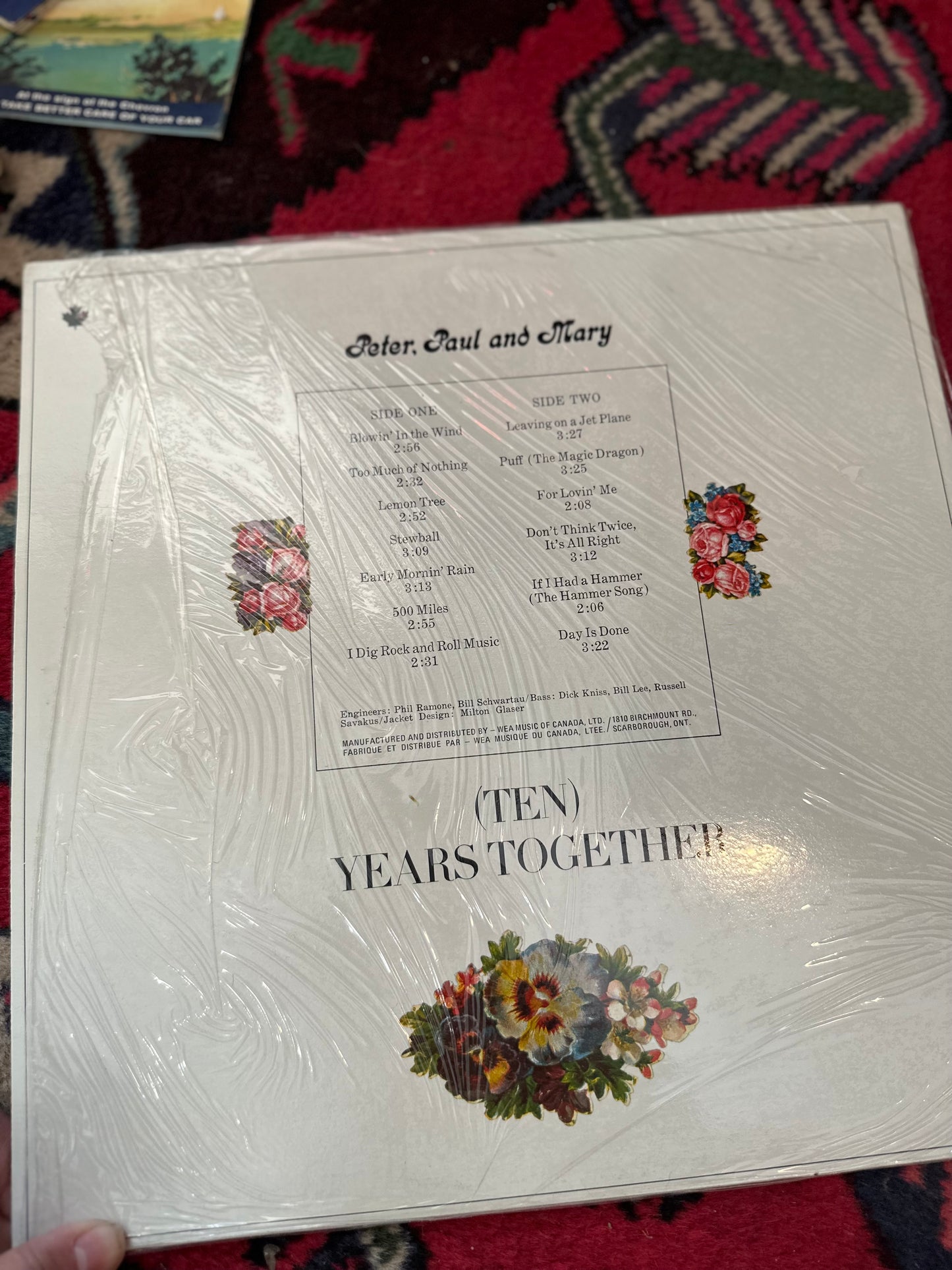 Ten Years Together - The Best of Peter, Paul and Mary Vinyl Record unopened 1970