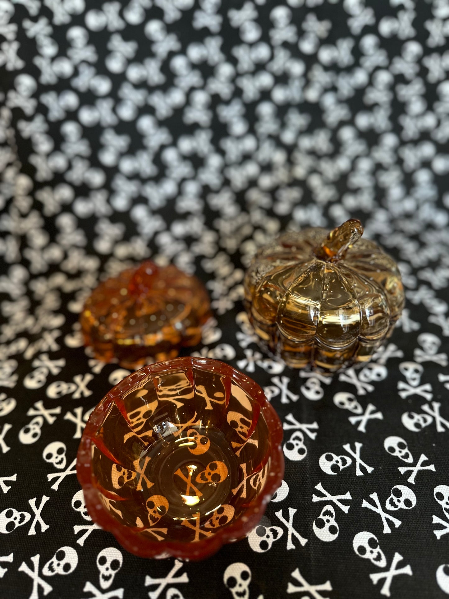 Glass pumpkin dishes - sold individually