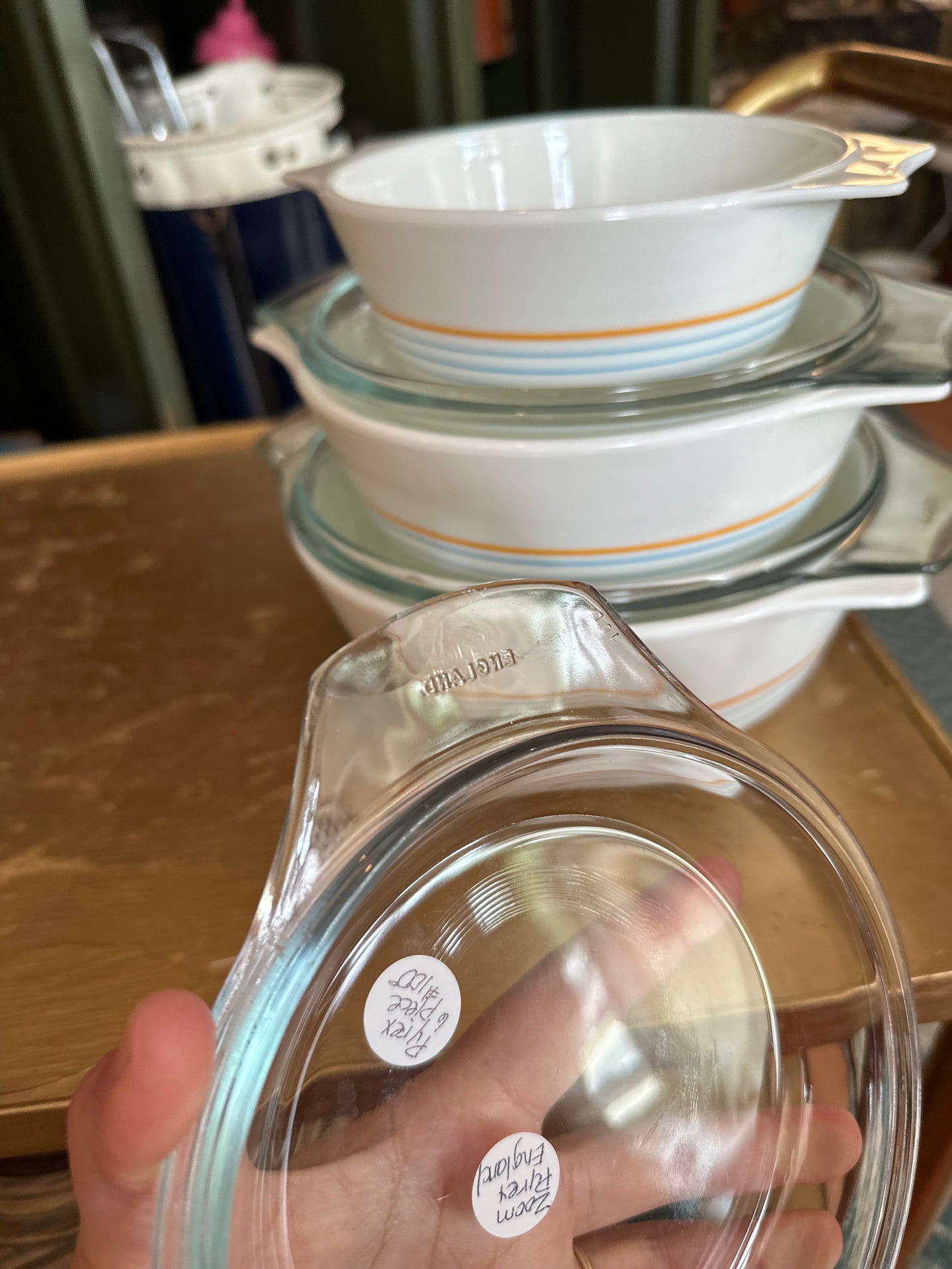 Pyrex Zoom set of 3 casserole / nesting bowls