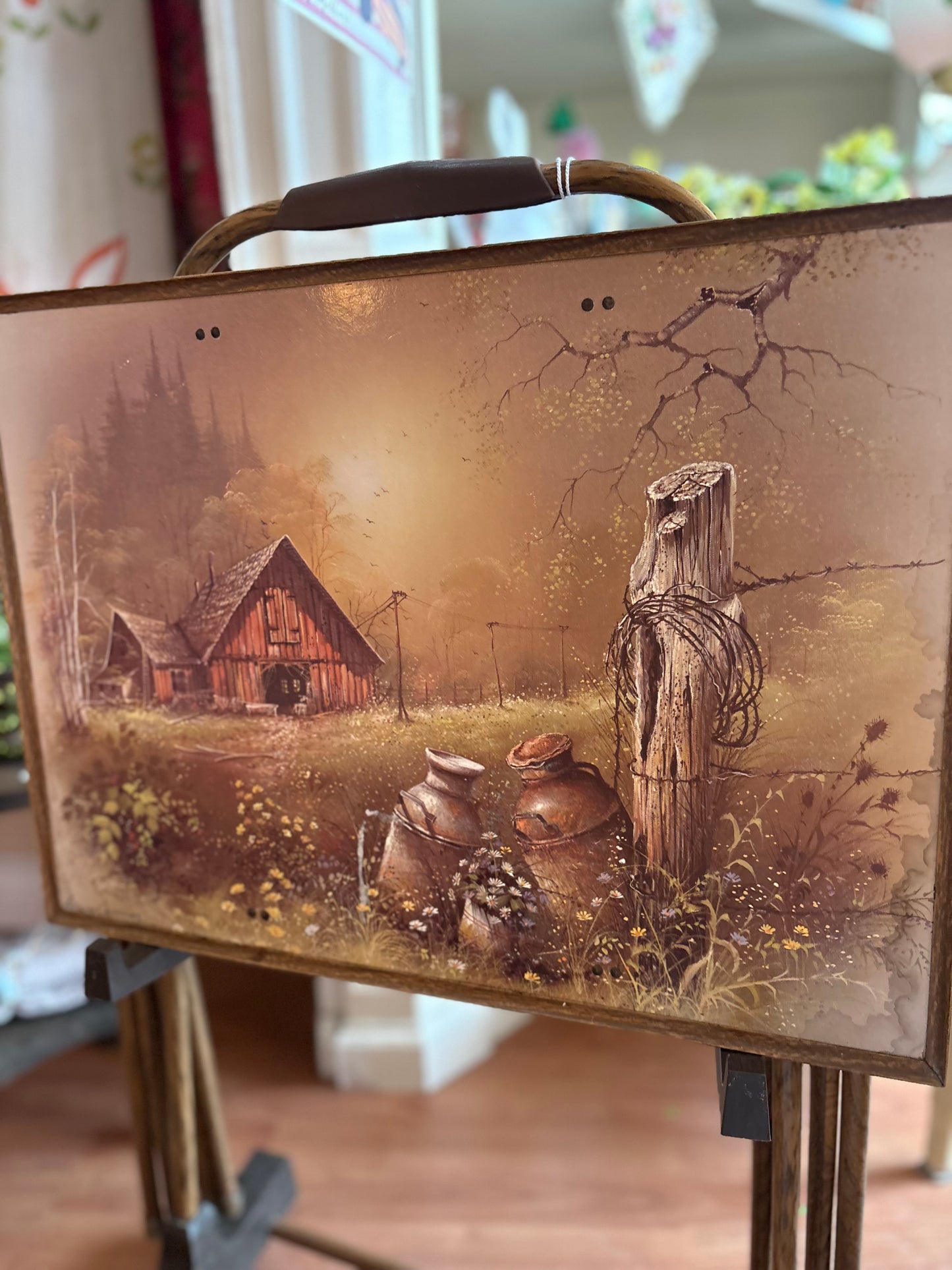 TV tray set - 4 tables