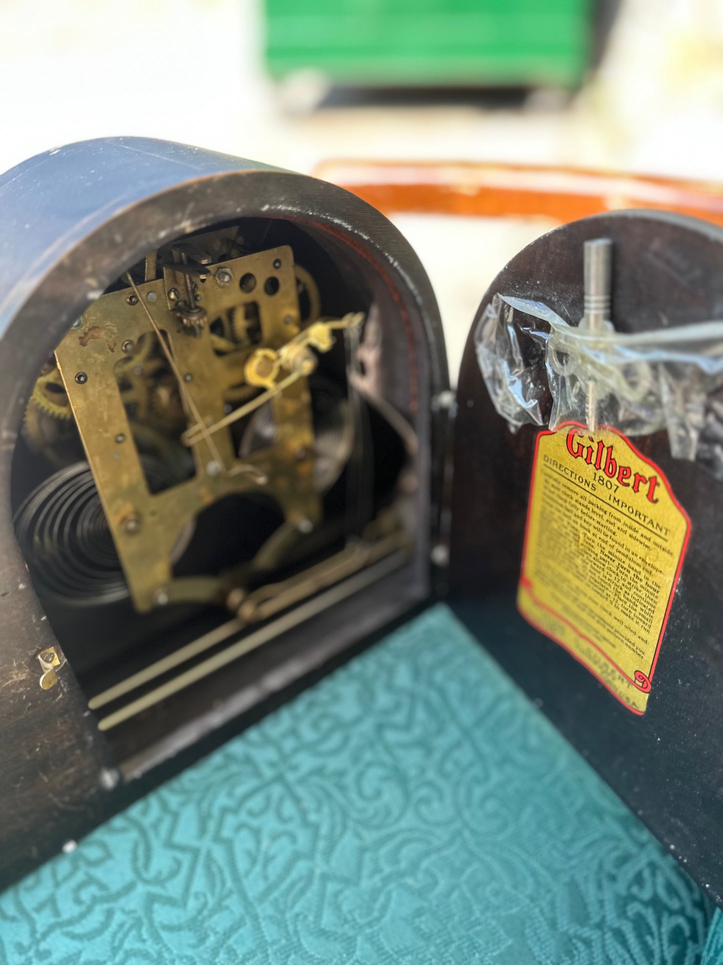 Gilbert Wooden Mantle Clock