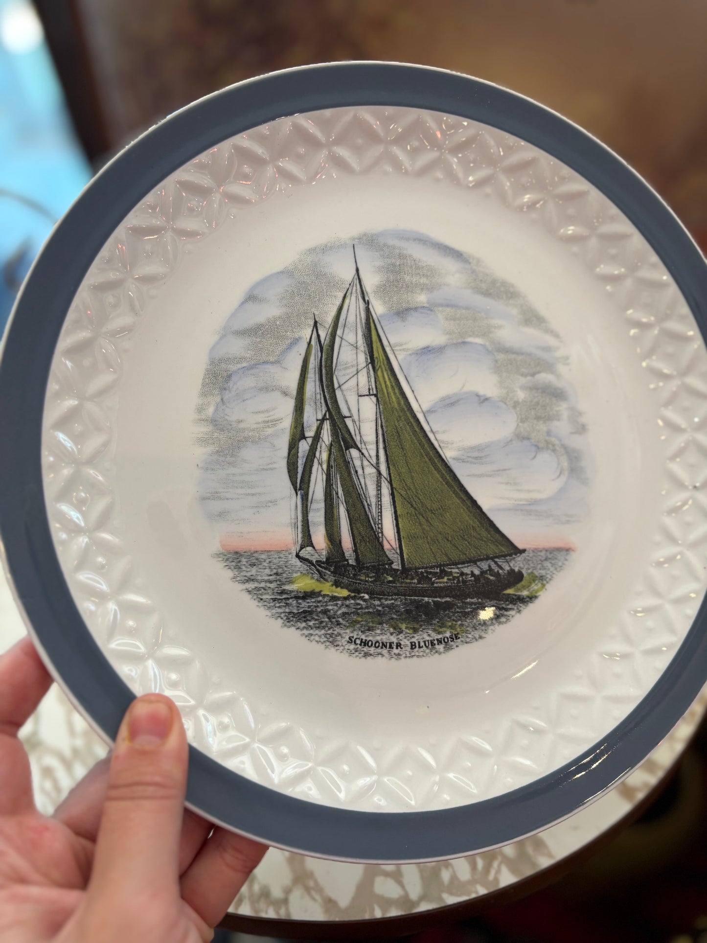 Schooner Bluenose Nova Scotia plate