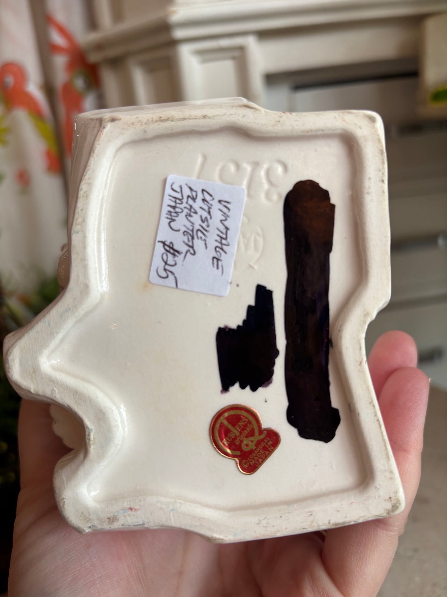 Cowboy ABC ceramic japan planter