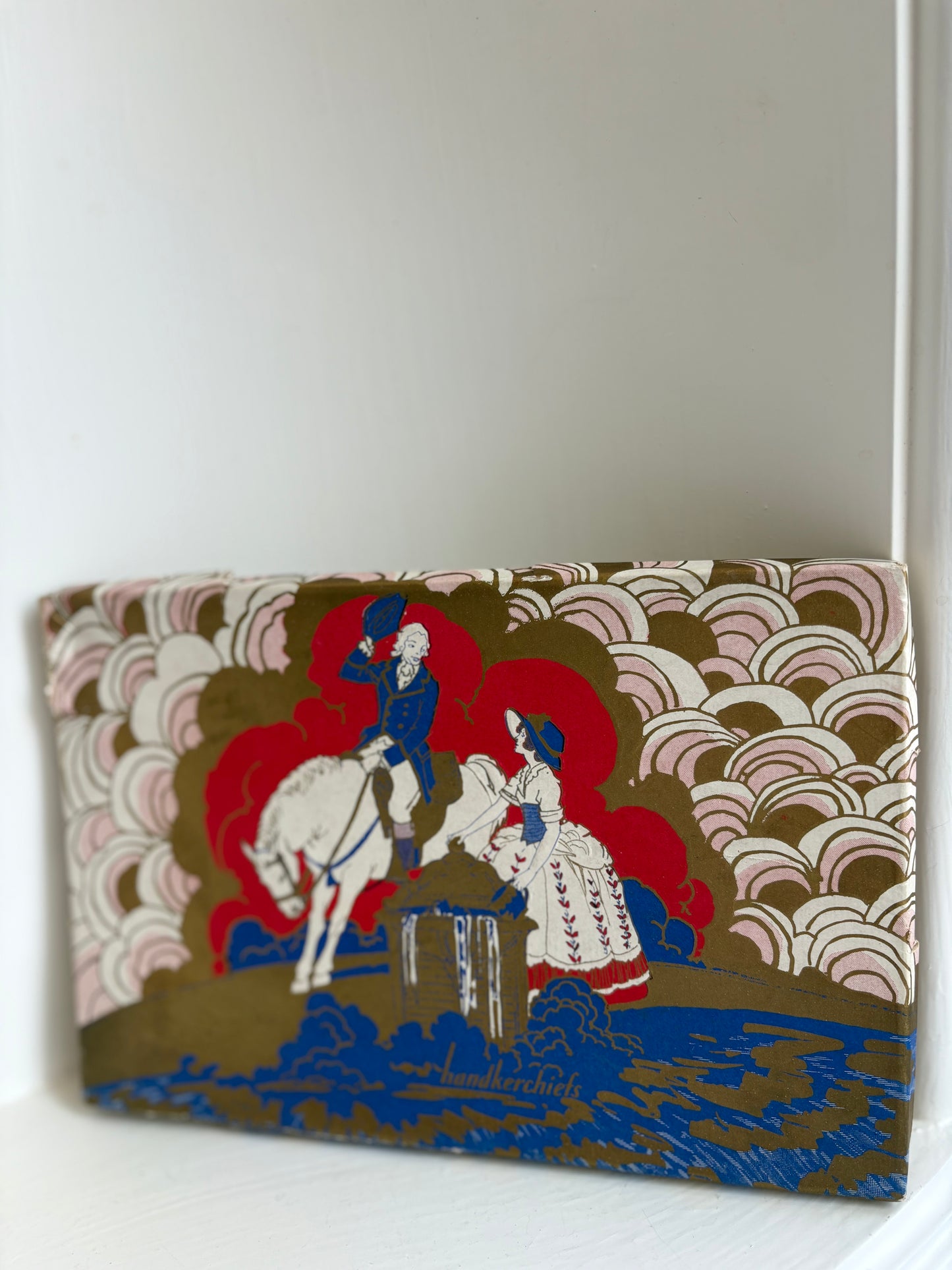 Floral handkerchief set in original box