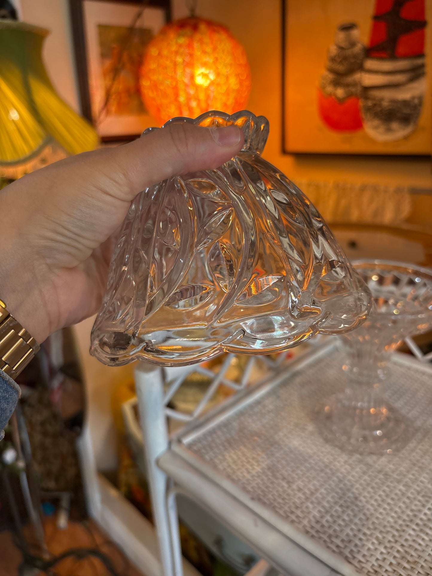 Large Crystal Fairy Lamp Candle Holder