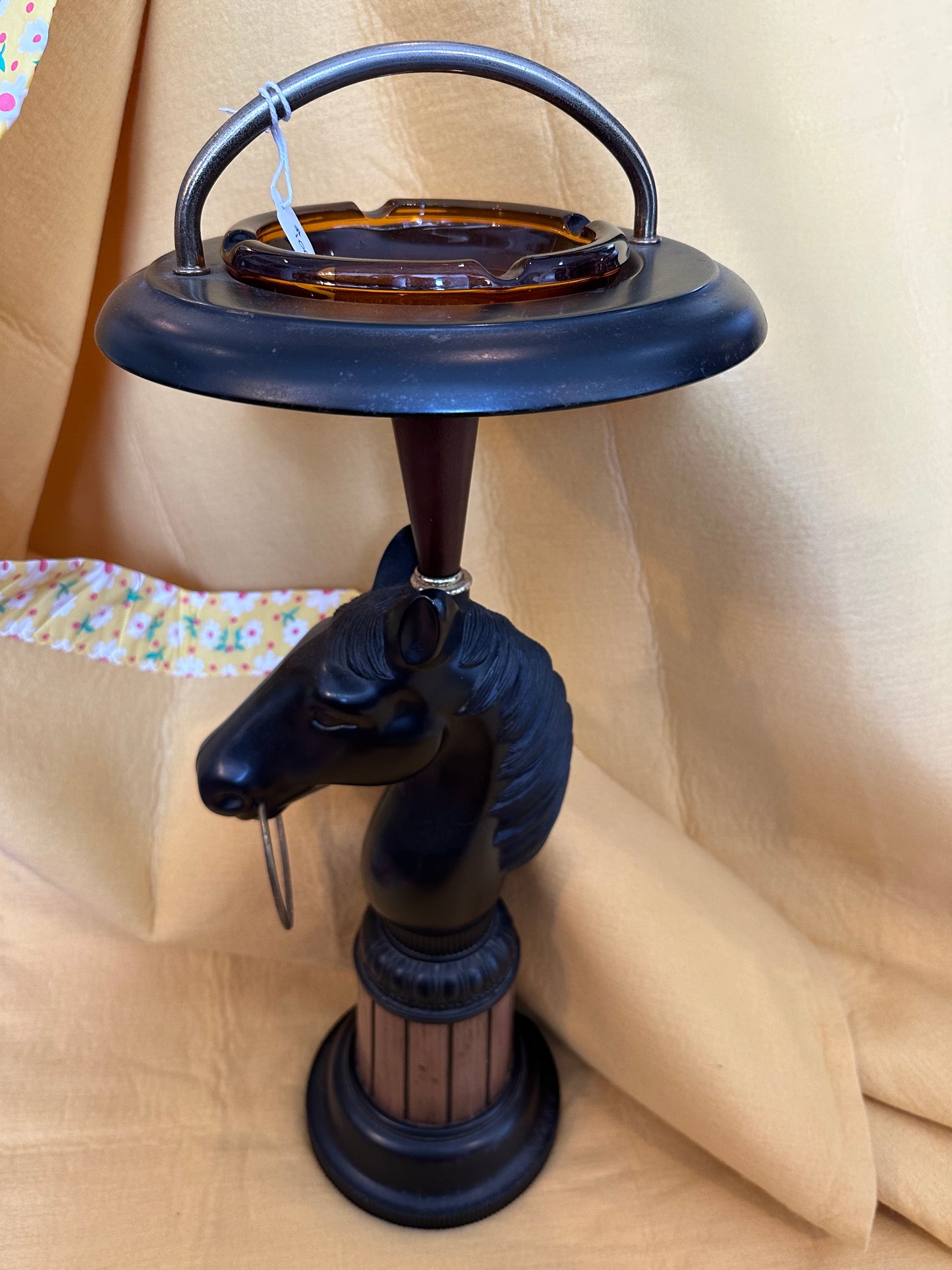 Mid Century modern horse ashtray stand