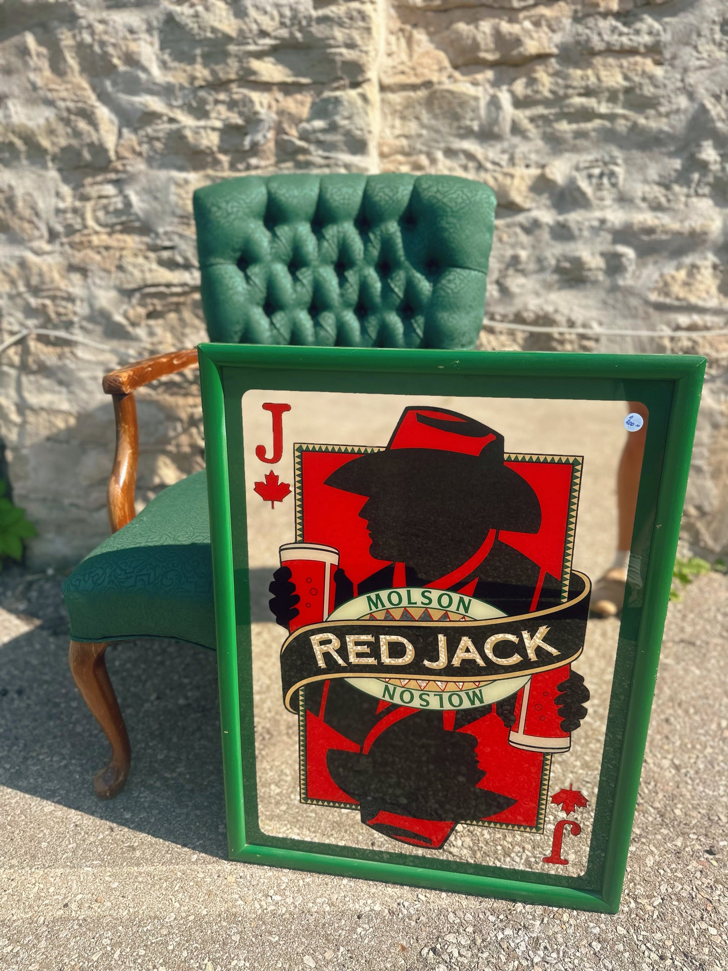 Molson Red Jack Rare Bar Mirror