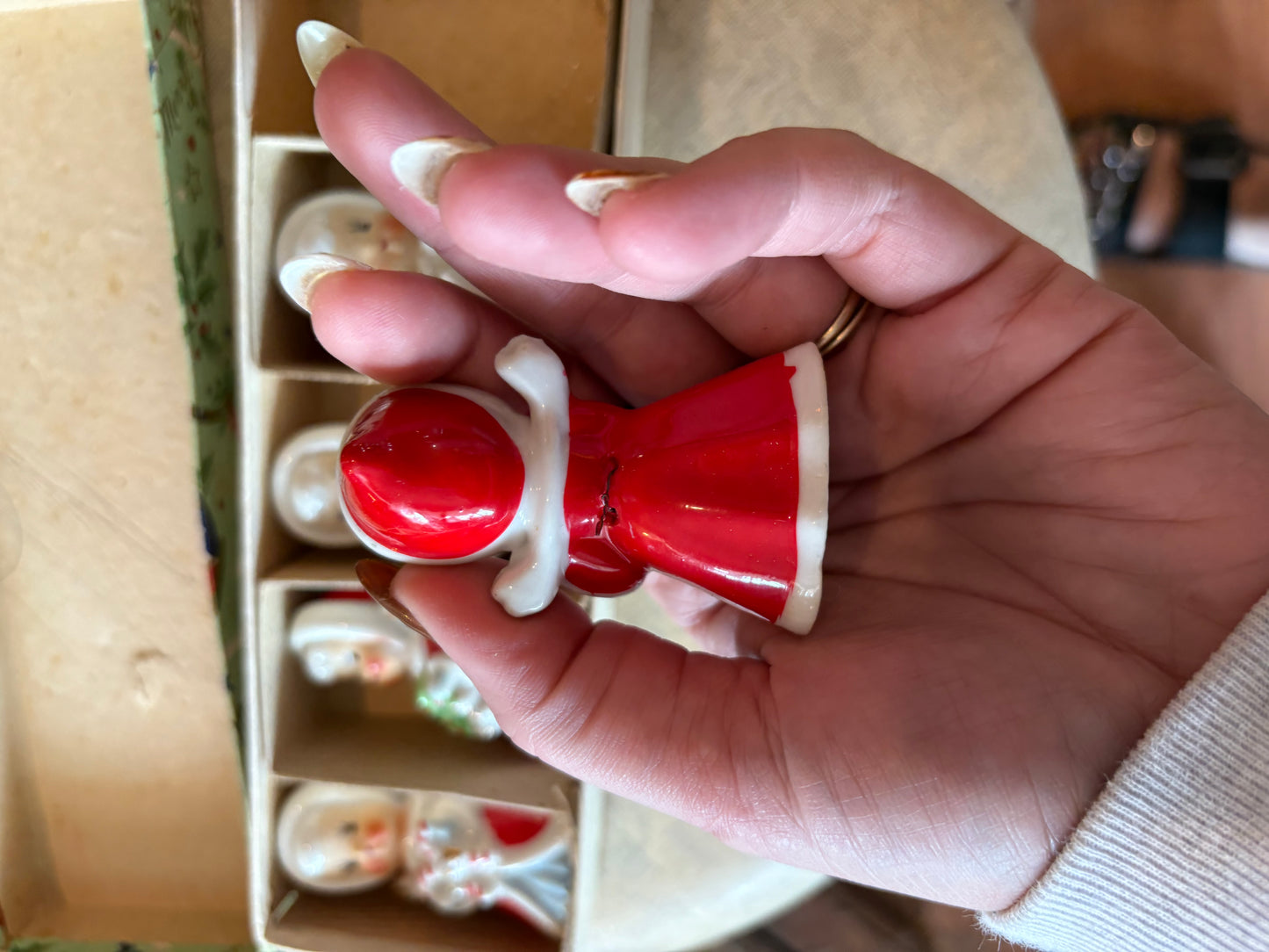 Christmas Angel bells - made in Japan set of 5