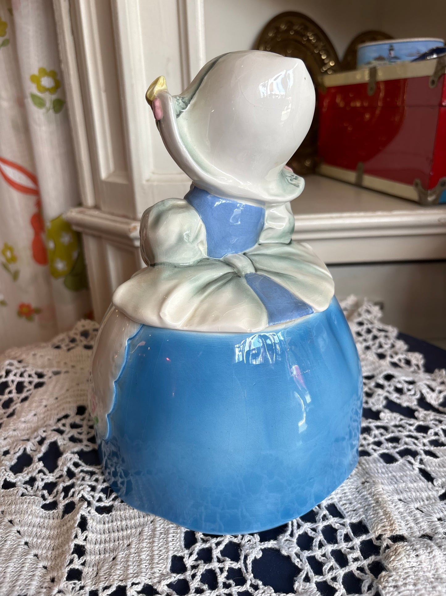 Lefton 1950s Dutch Girl Cookie Jar - made in Japan