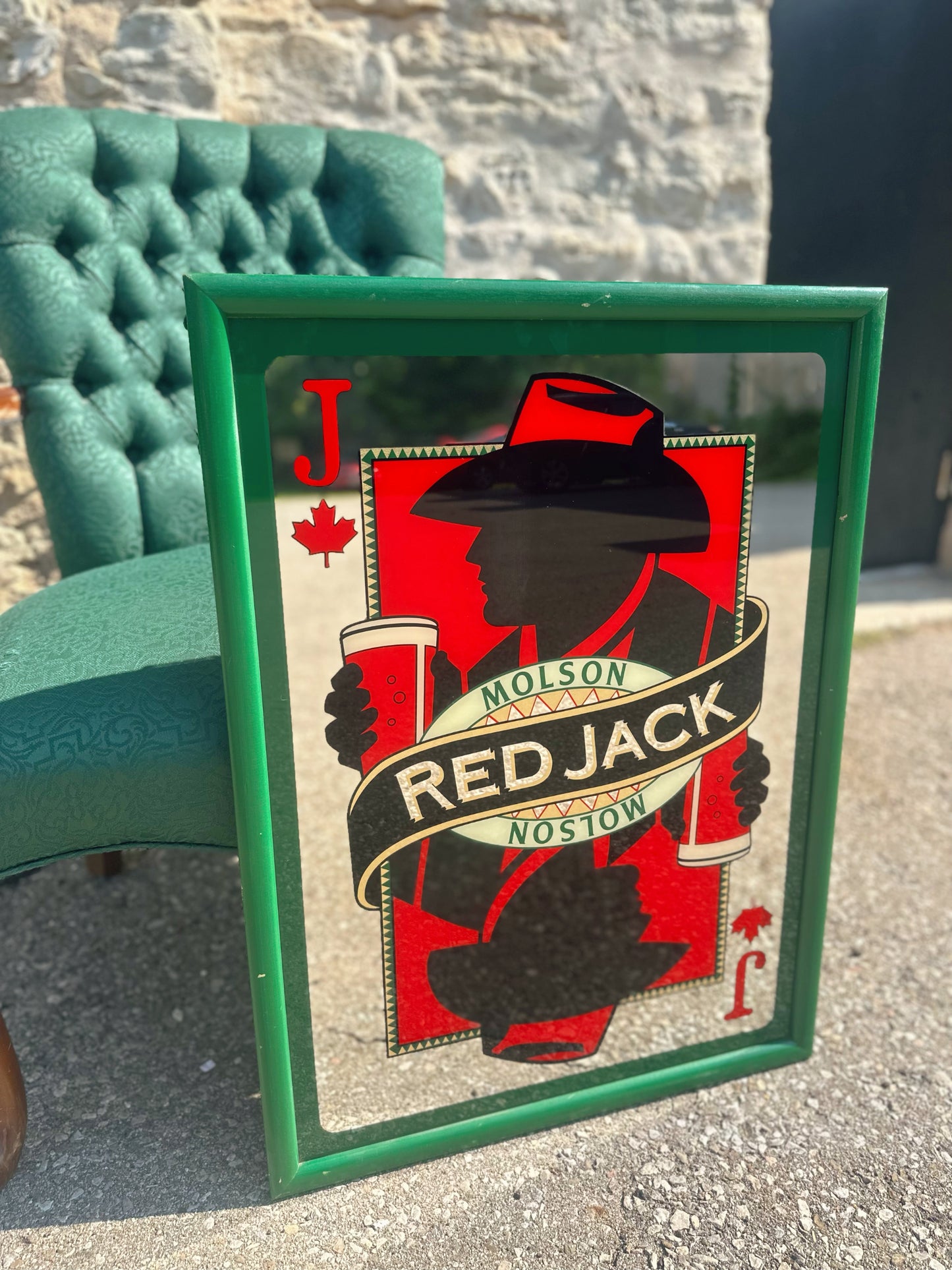 Molson Red Jack Rare Bar Mirror