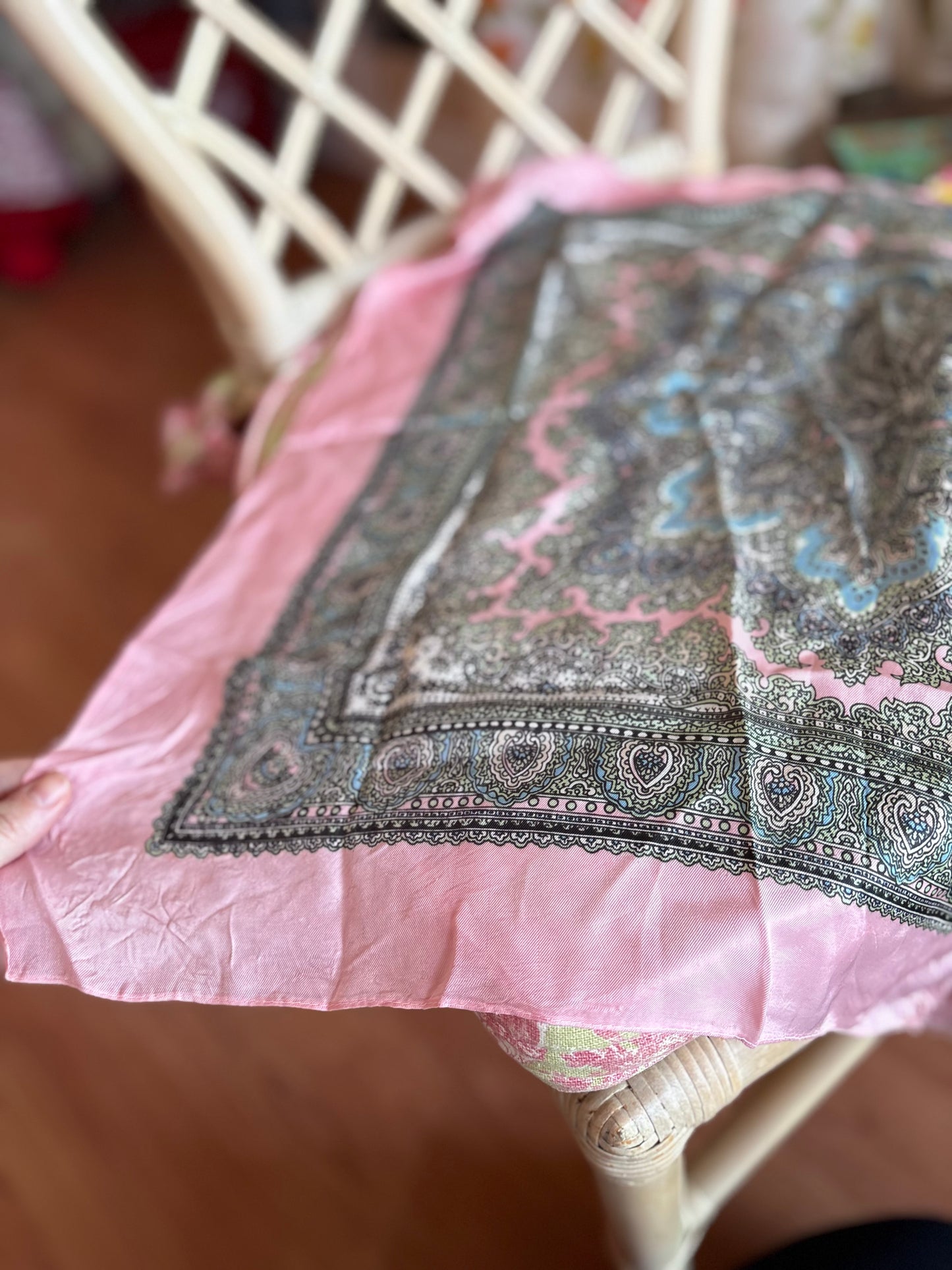 Silky Scarf #4- pink