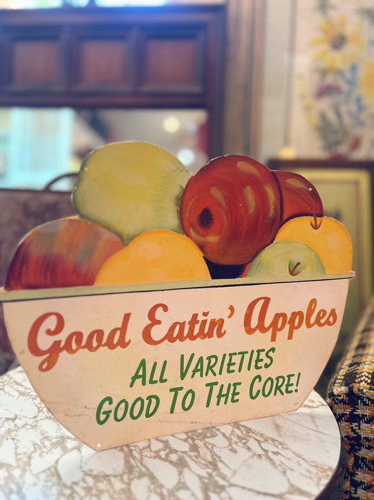 Good Eatin’ Apples Tin Sign