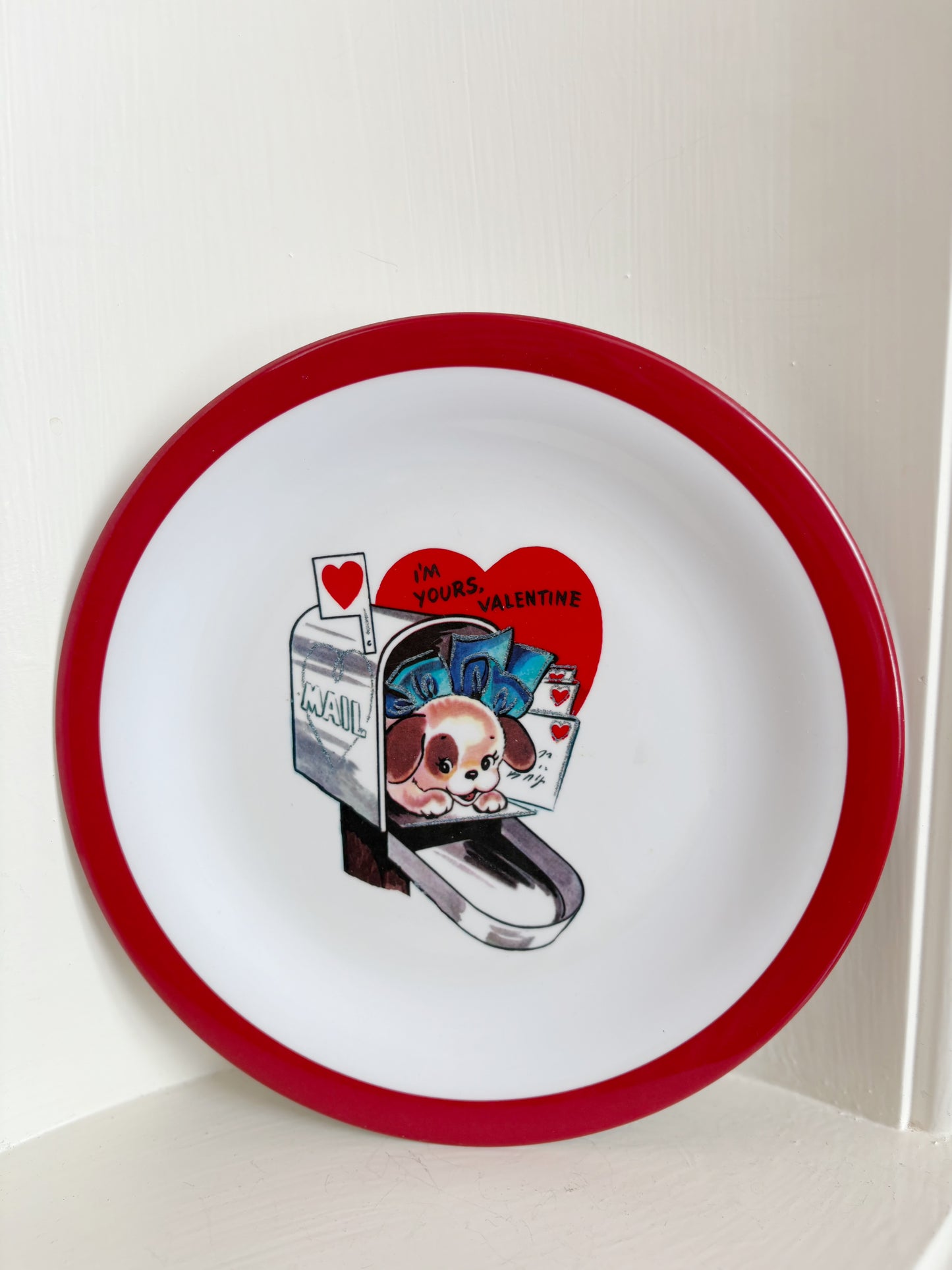 Pottery Barn Kids Plastic Valentines Day Plates - set of 4