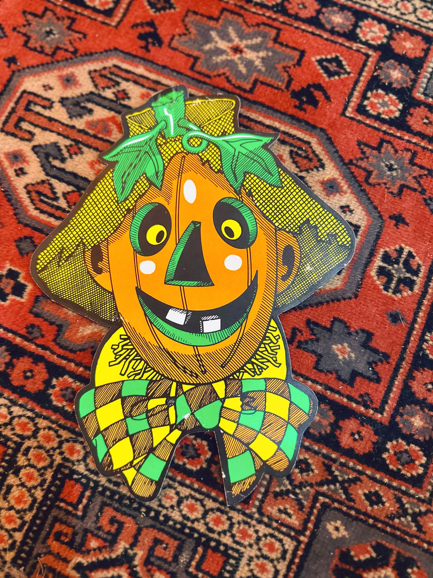 Vintage pumpkin man cutout