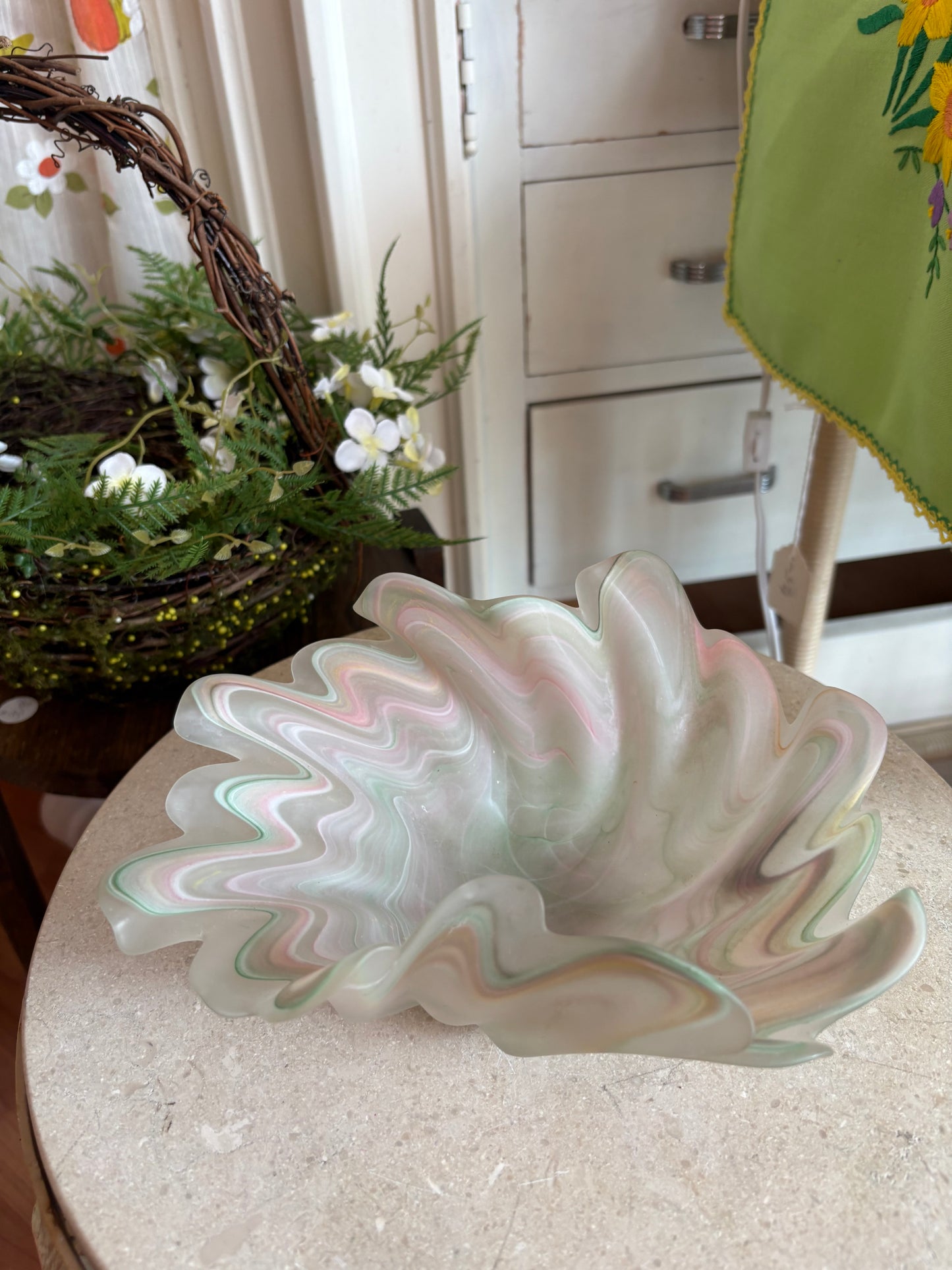 Murano Glass Dish - pastels
