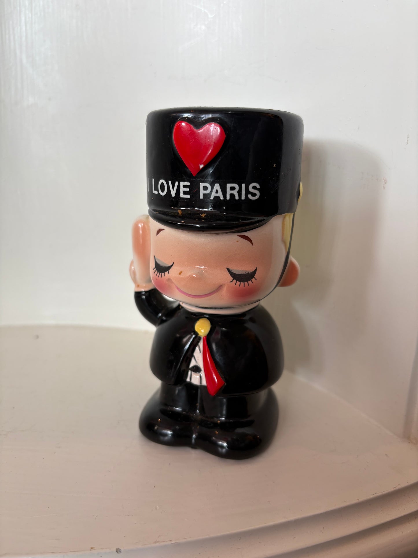 I ♥️ Paris vintage Postman Bank - ceramic
