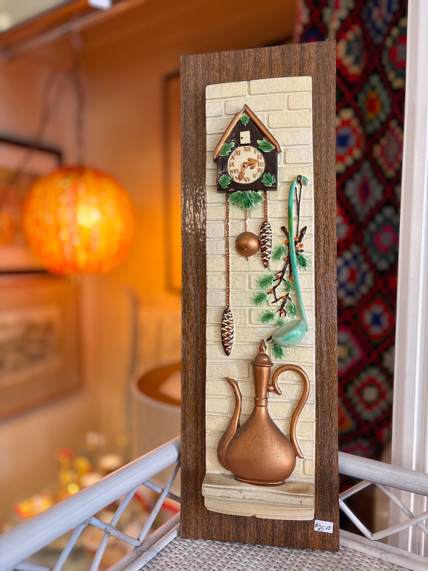 Mid Century Kitchen Plaque - Cuckoo Clock