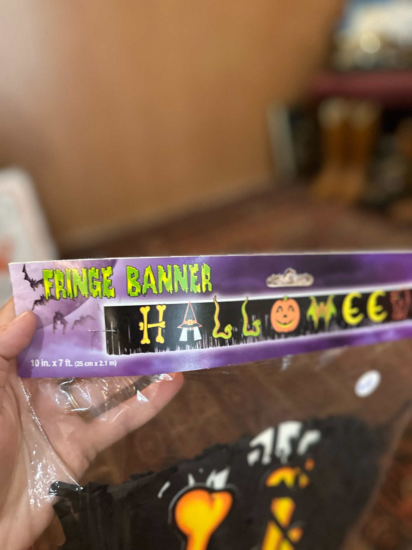 Beistle Vintage Halloween fringe banner