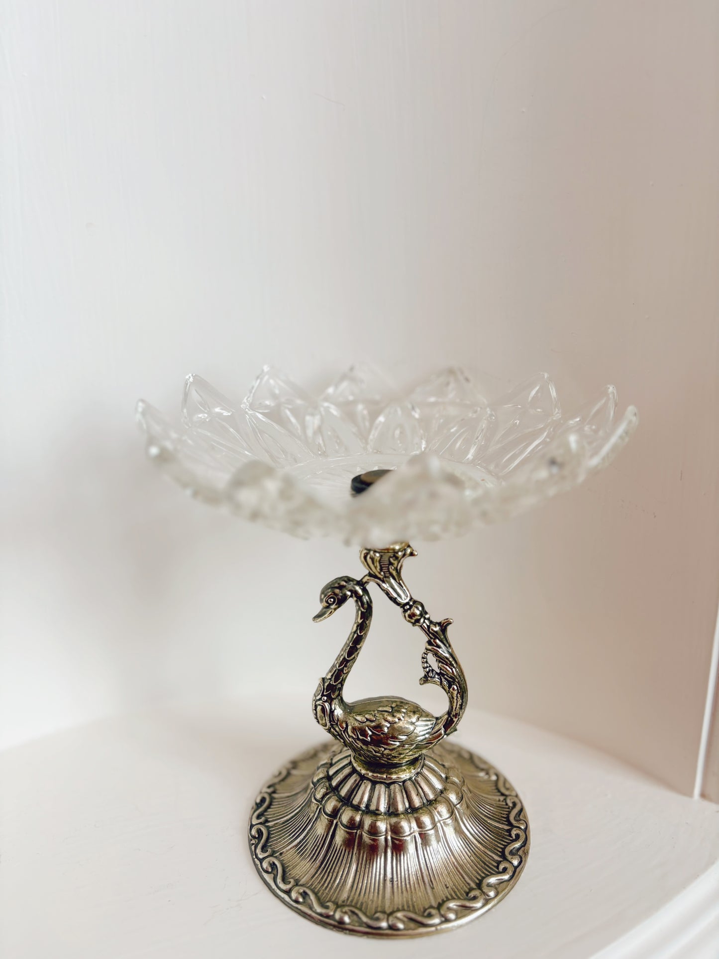 1970s-80s Swan candy or dresser dish