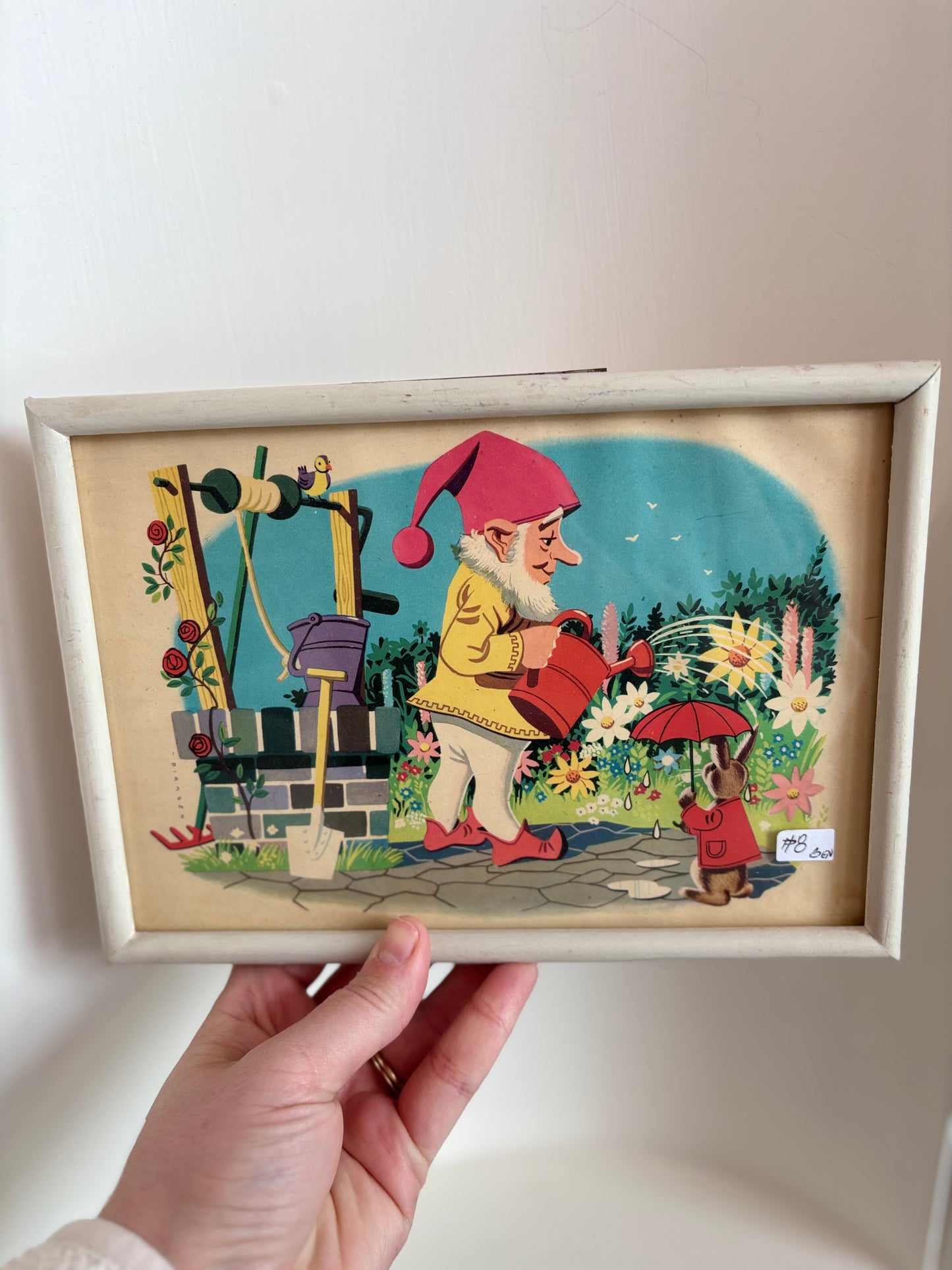Framed Gnome Picture
