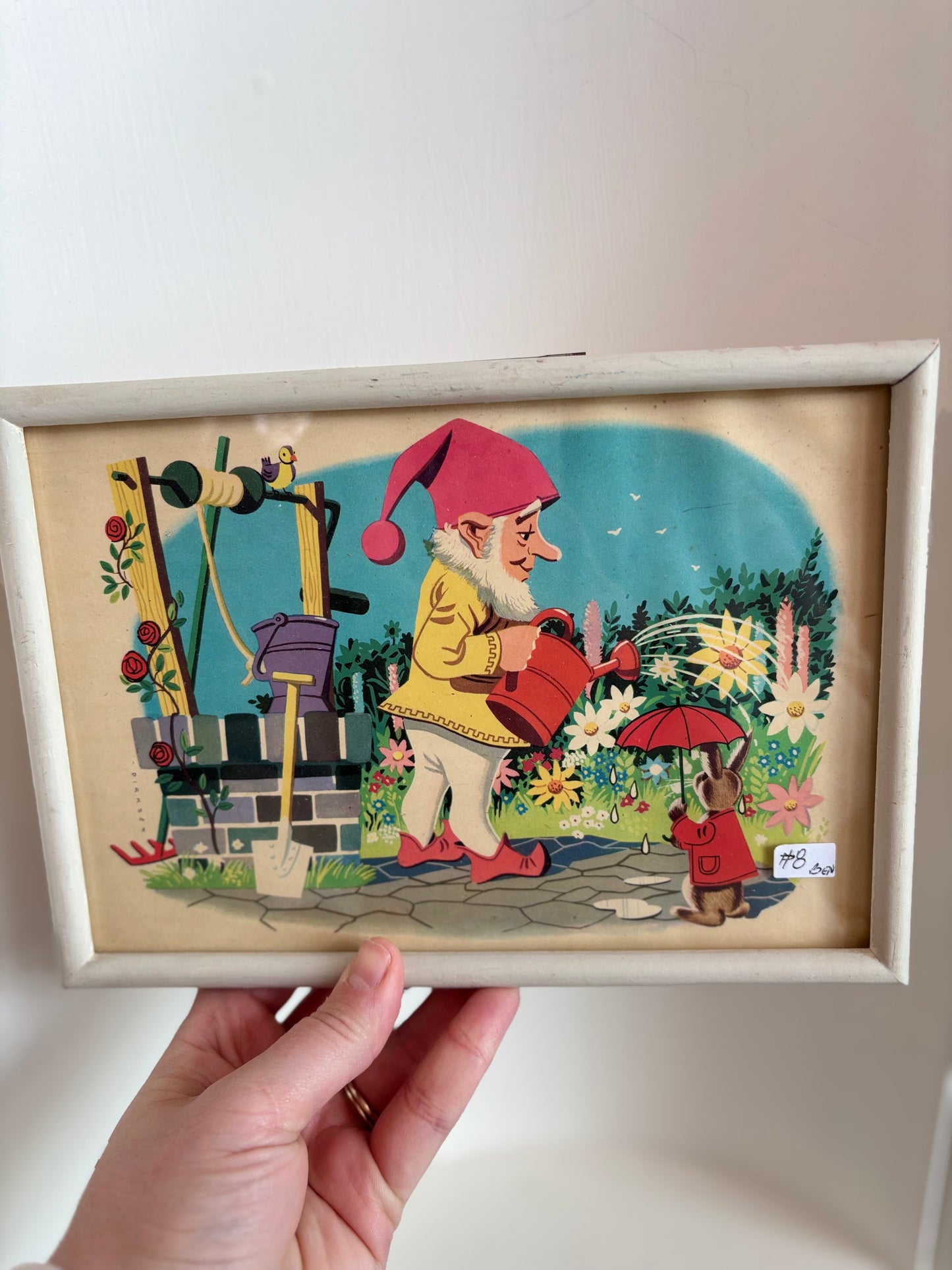 Framed Gnome Picture