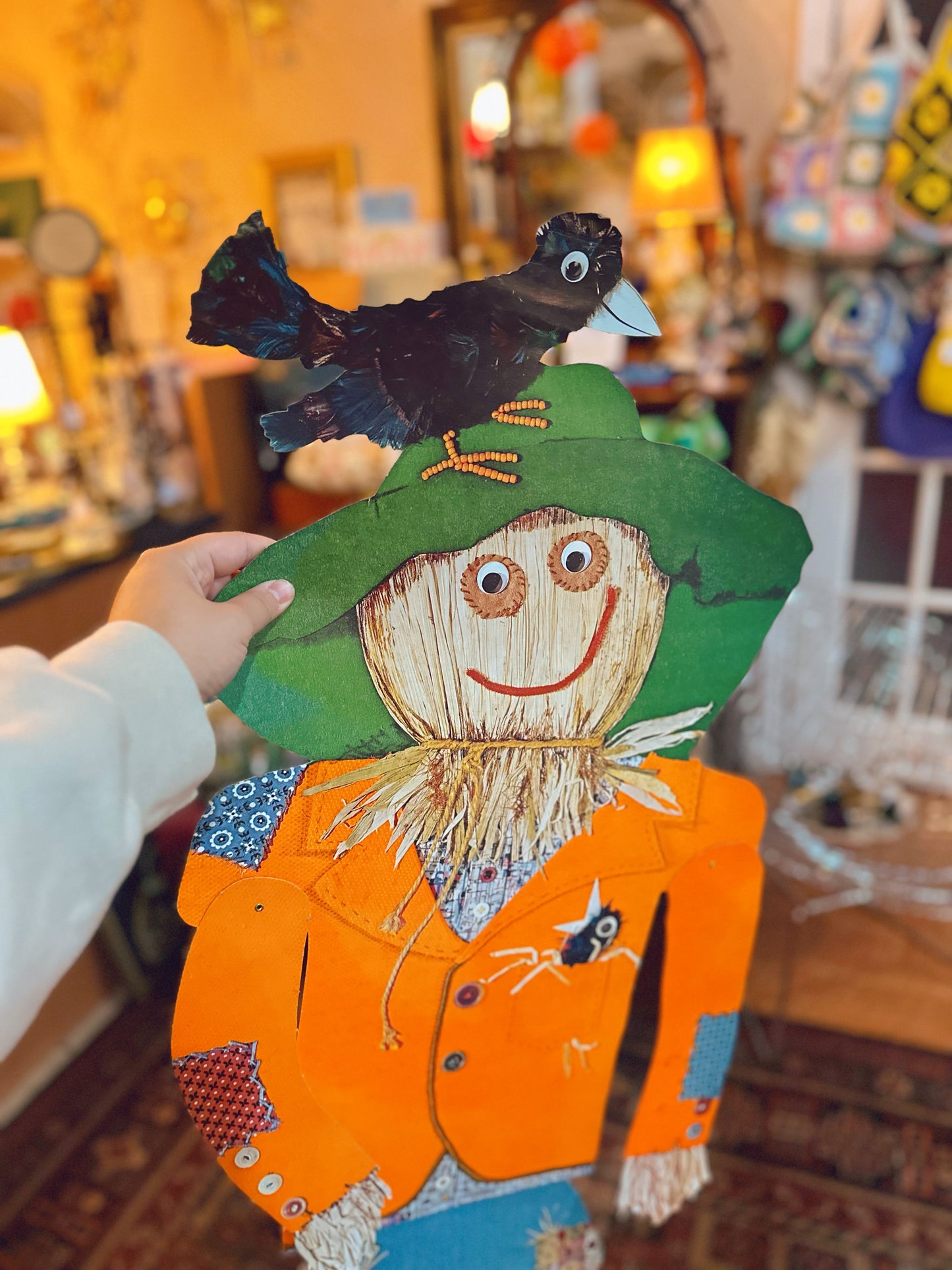 Vintage large Scarecrow cutout