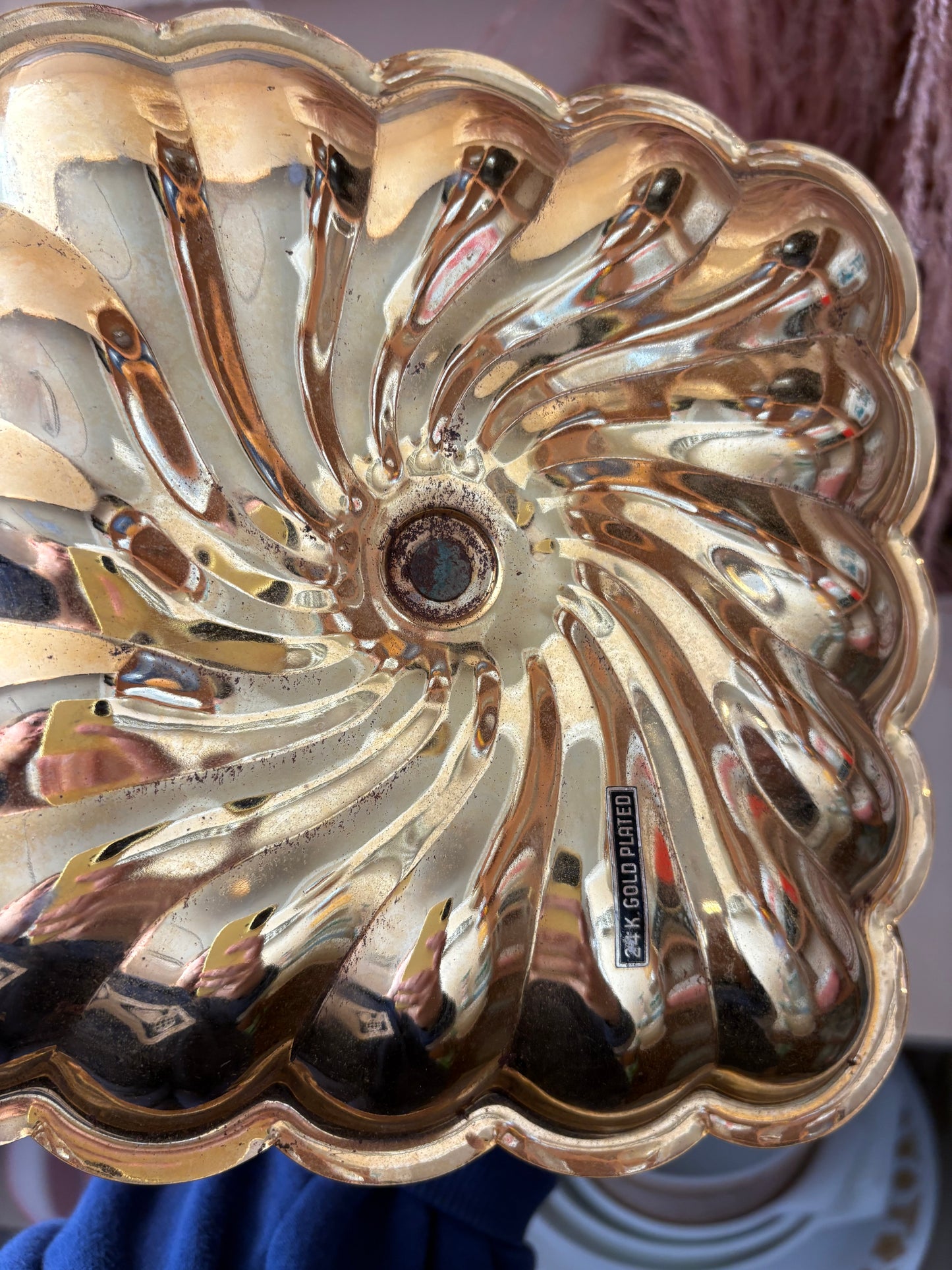 Gold Plated Dessert Stand