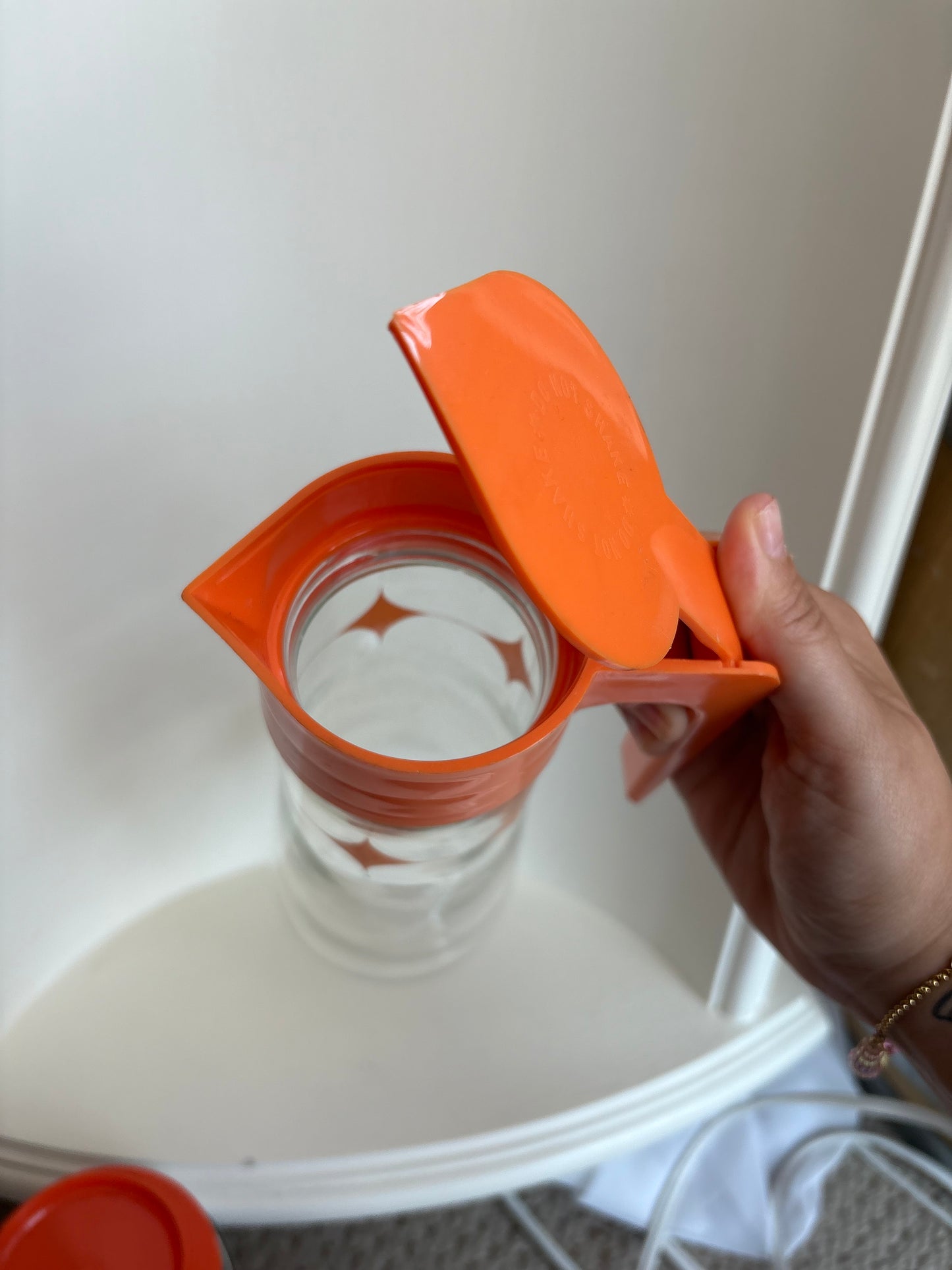 Anchor Hocking Atomic Orange Juice Jug
