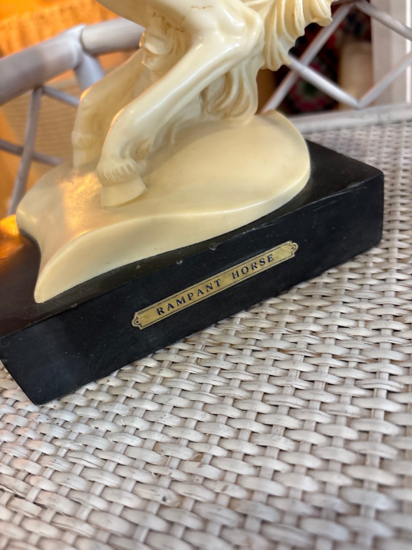 Italian Horse Sculpture- signed A.Santini