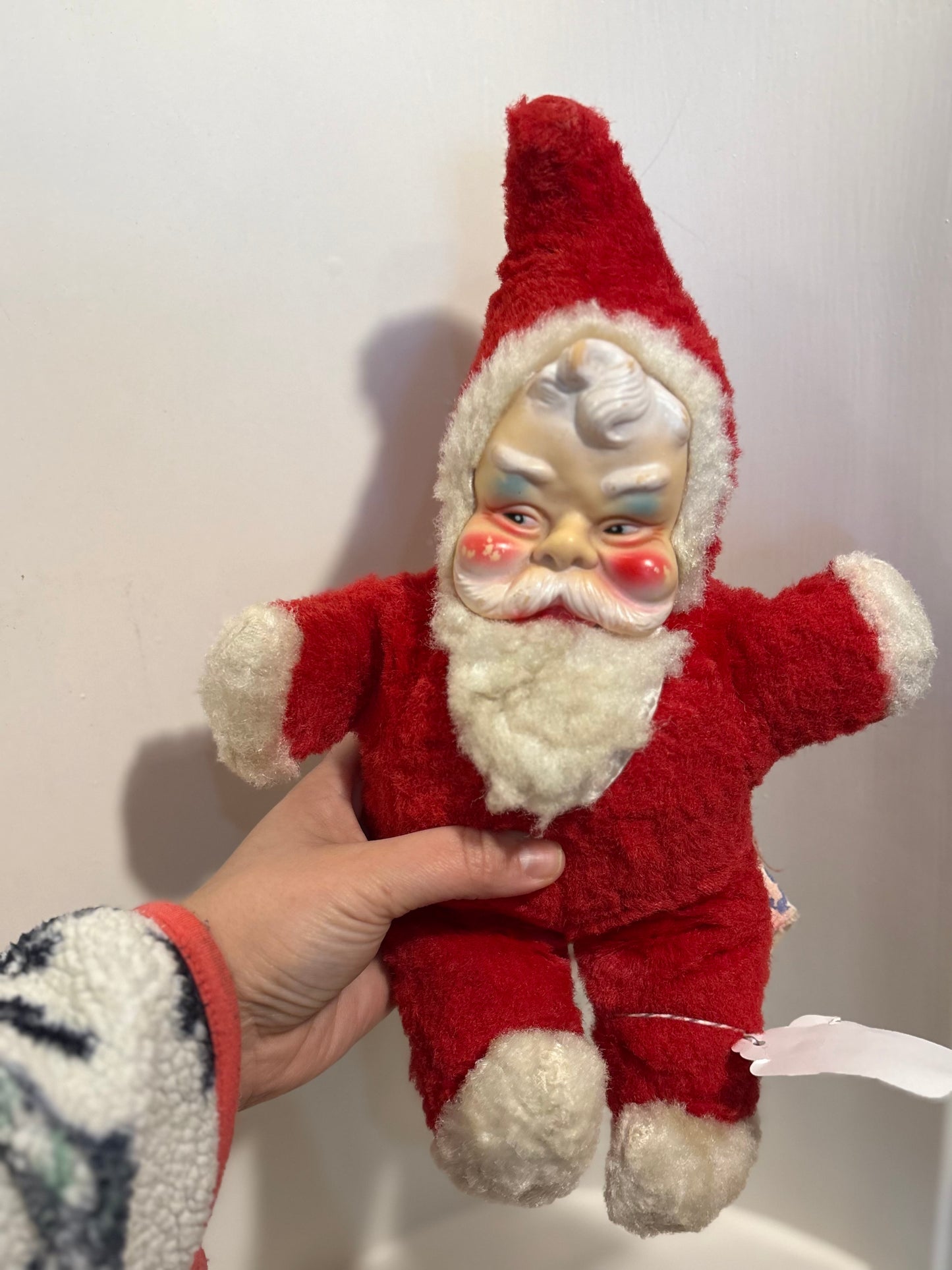 Nicky’s Toys Toronto “Rushton Style” rubber face Santa plush