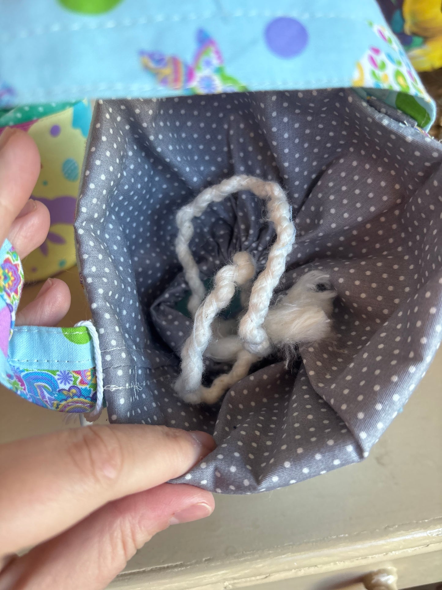 Blue Bunny Easter Basket Handmade by Nana