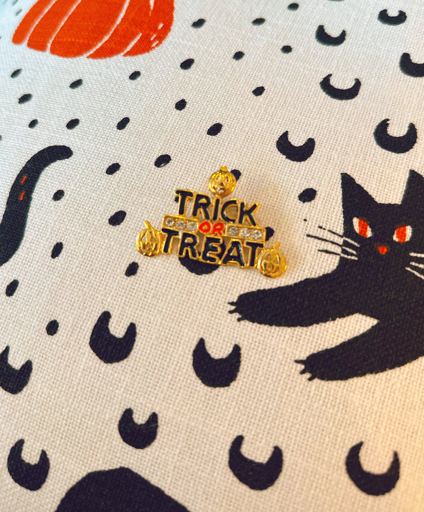 Trick or Treat vintage pin