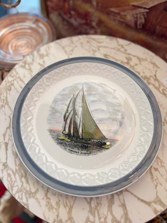 Schooner Bluenose Nova Scotia plate