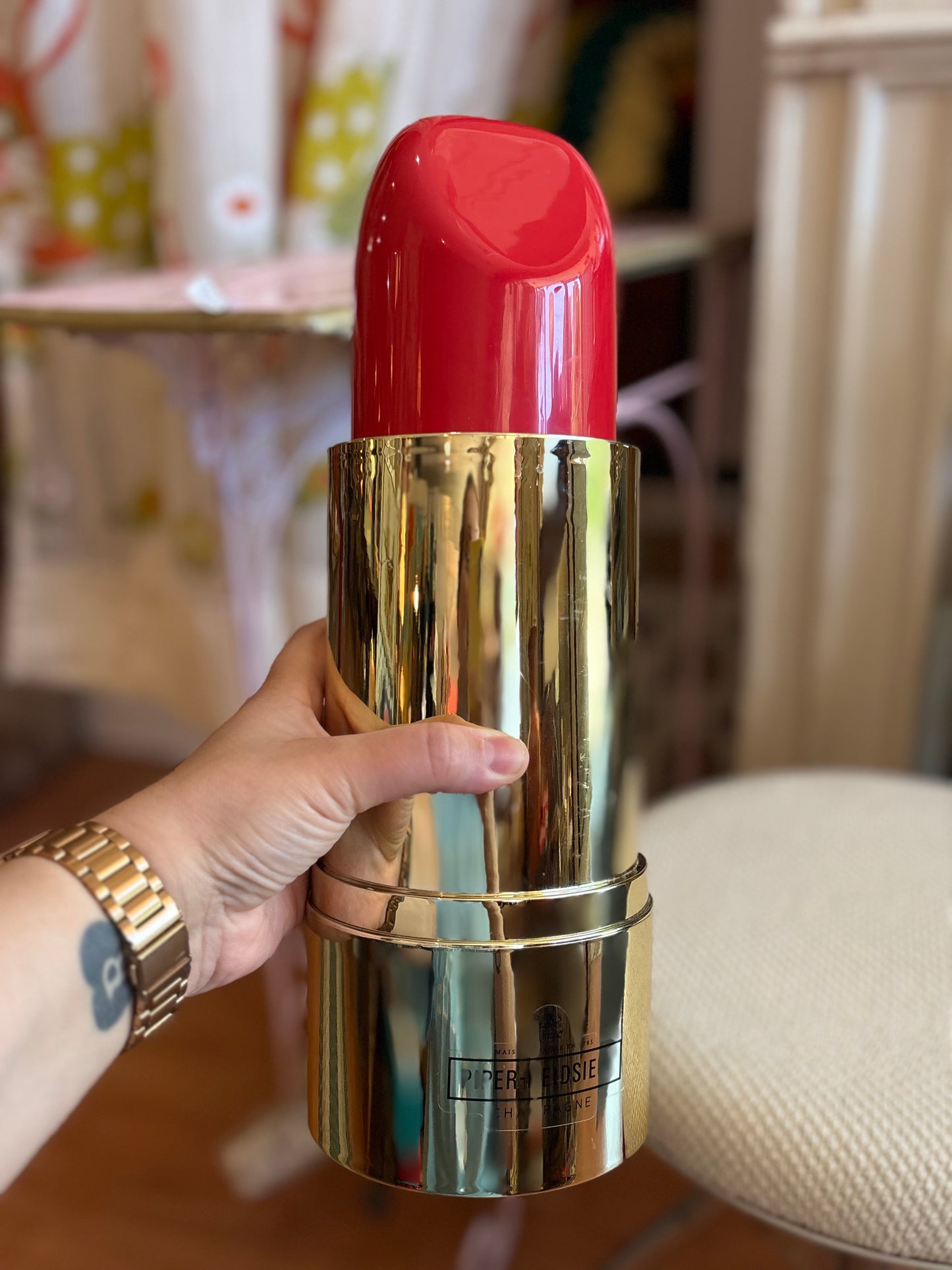 Lipstick Case Champagne Cooler - piper heidsieck champagne